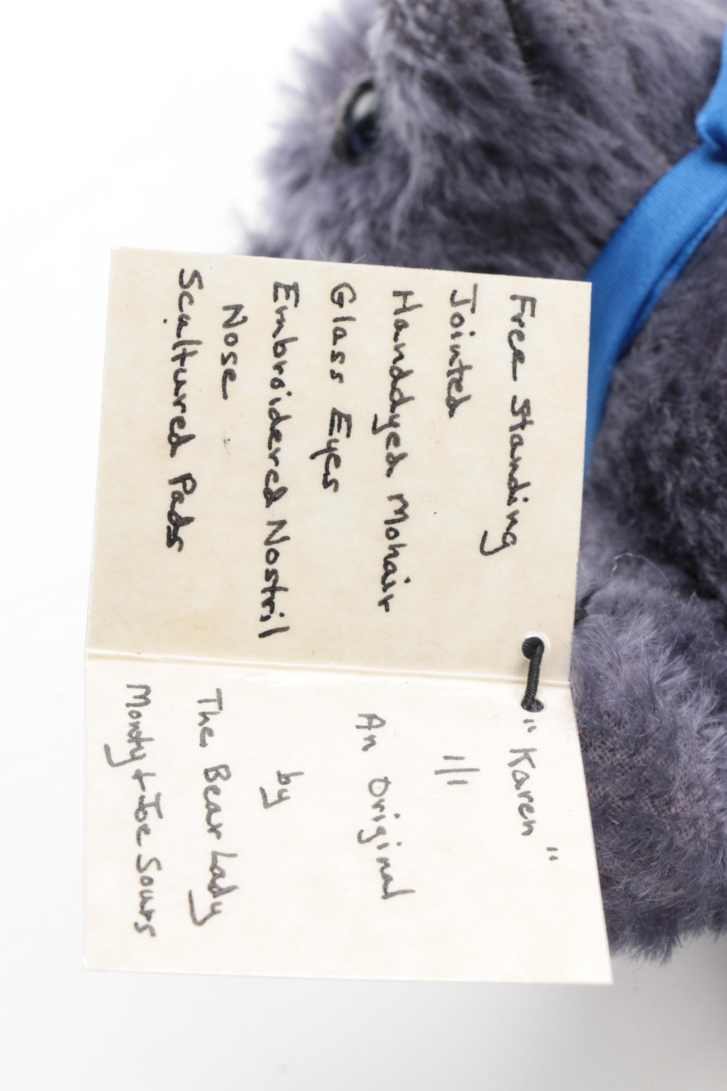 The Bear Lady "Karen" and "Jimmy" Bears and Wood Wagon