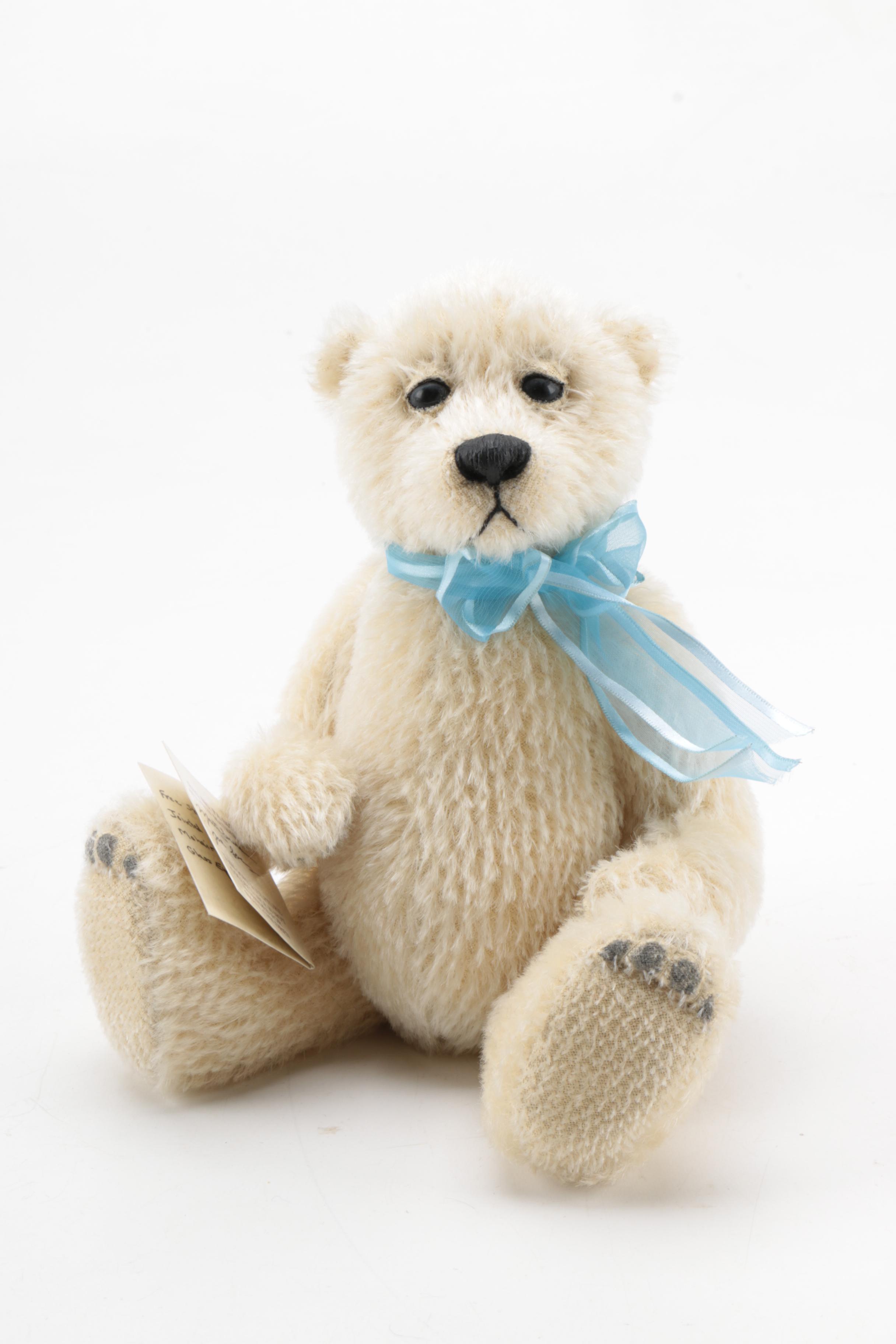 The Bear Lady "Karen" and "Jimmy" Bears and Wood Wagon