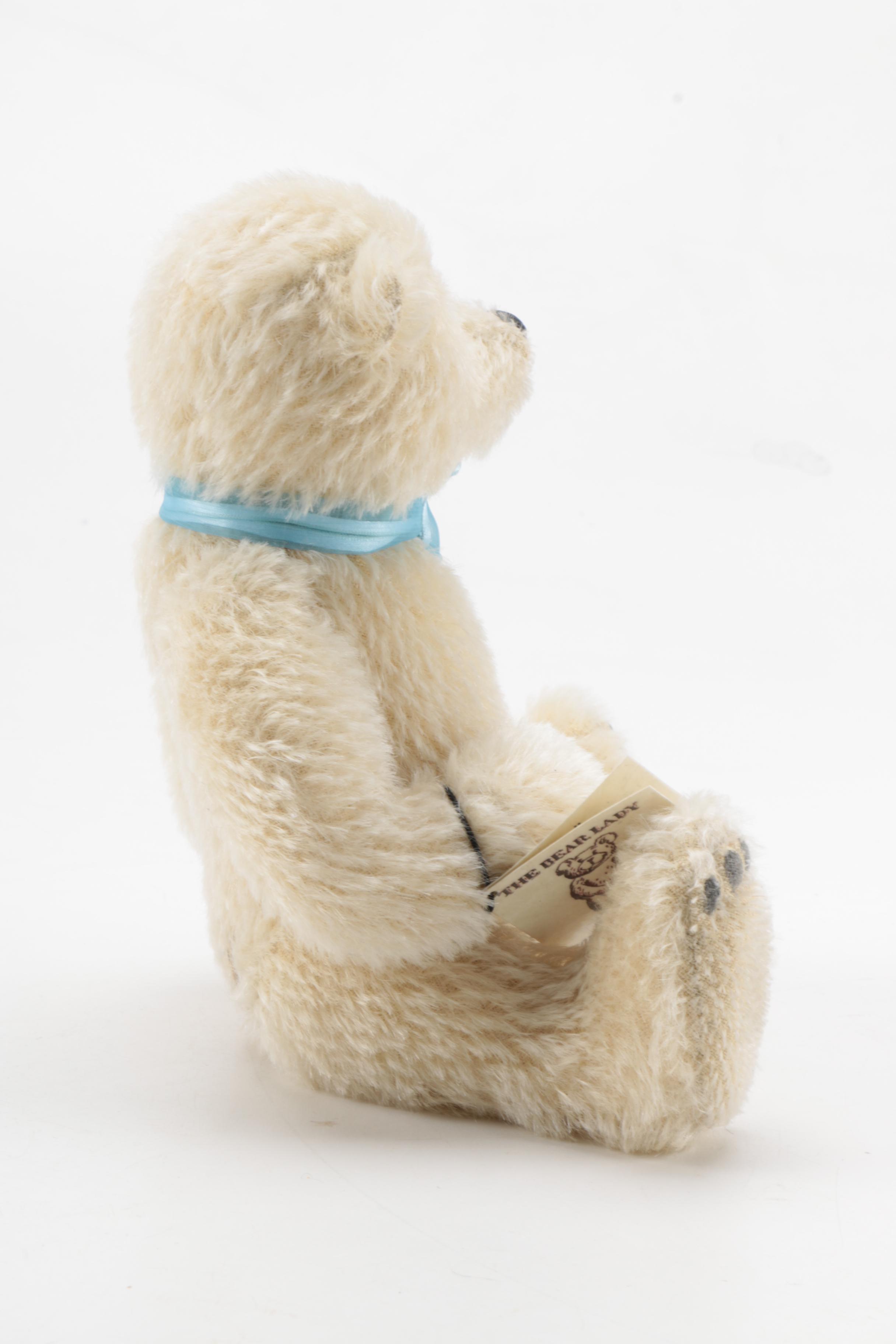 The Bear Lady "Karen" and "Jimmy" Bears and Wood Wagon