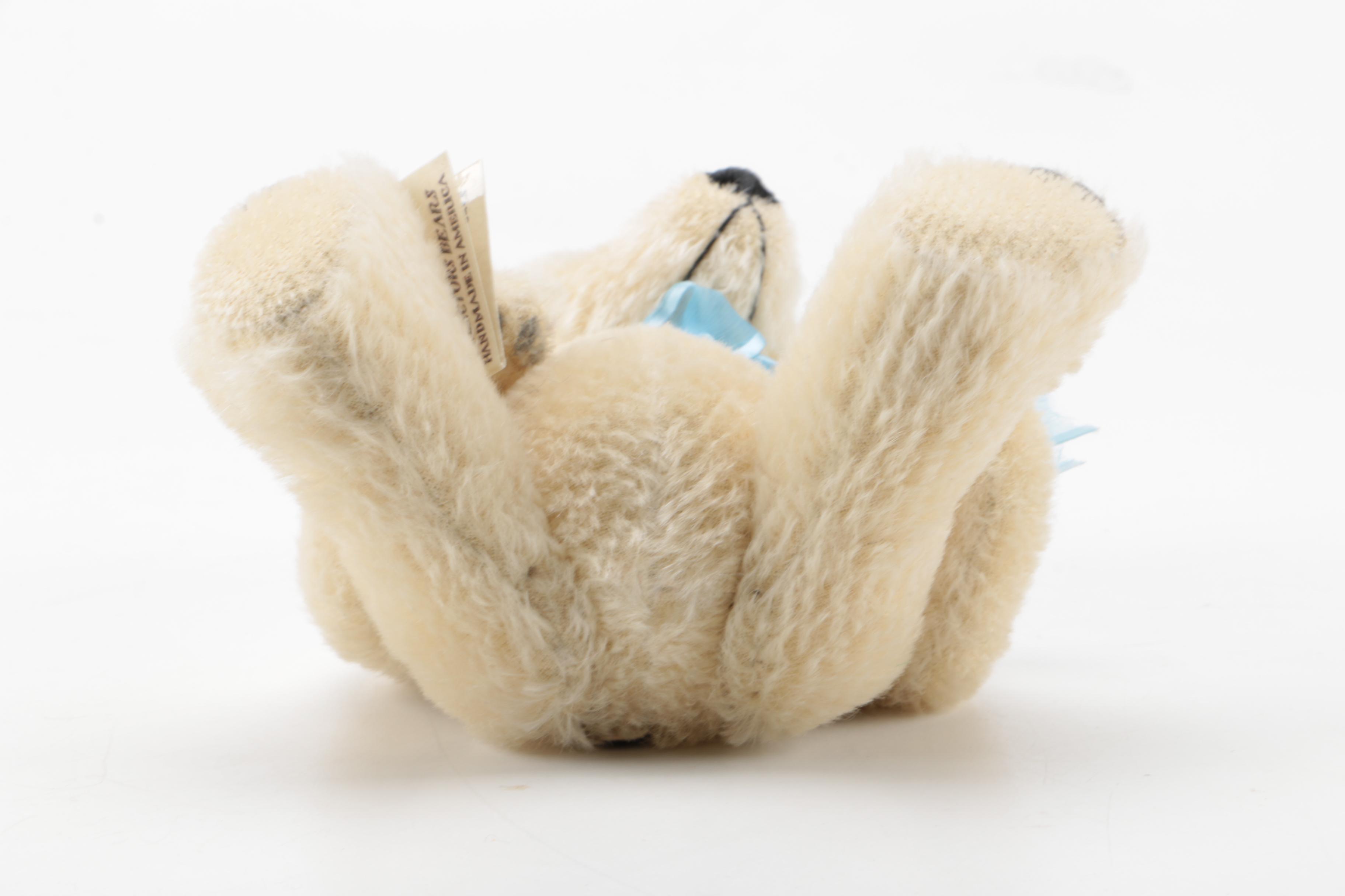 The Bear Lady "Karen" and "Jimmy" Bears and Wood Wagon