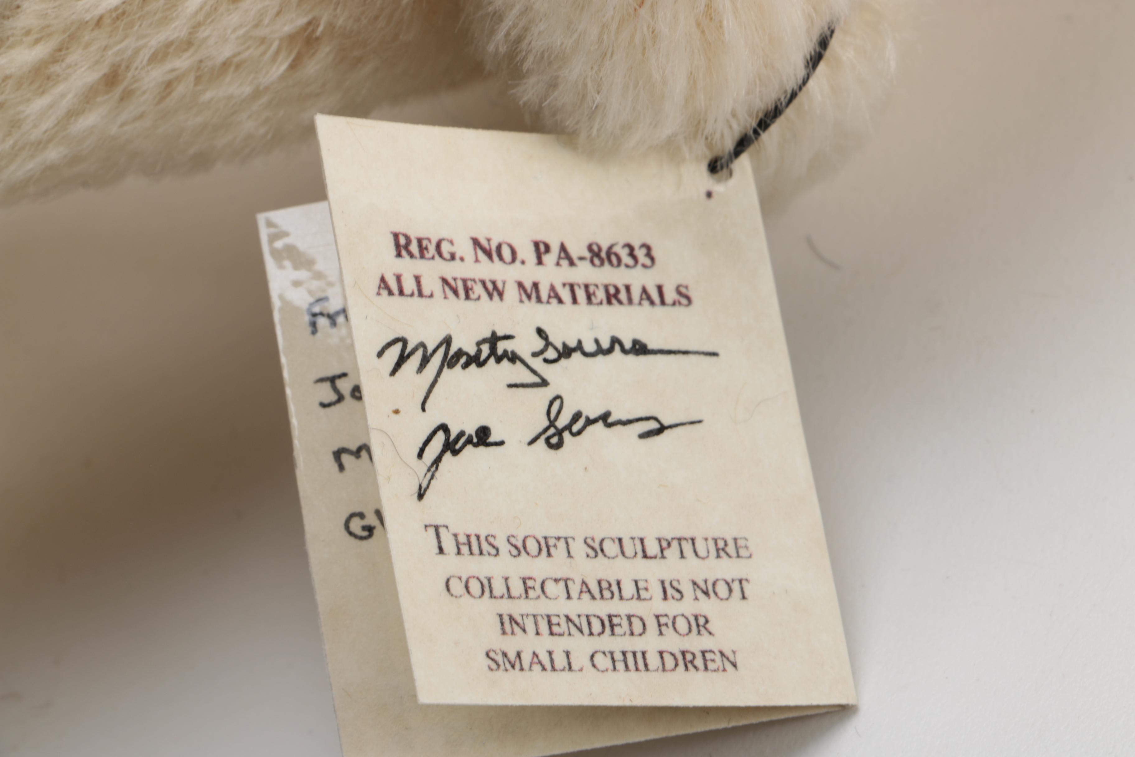 The Bear Lady "Karen" and "Jimmy" Bears and Wood Wagon