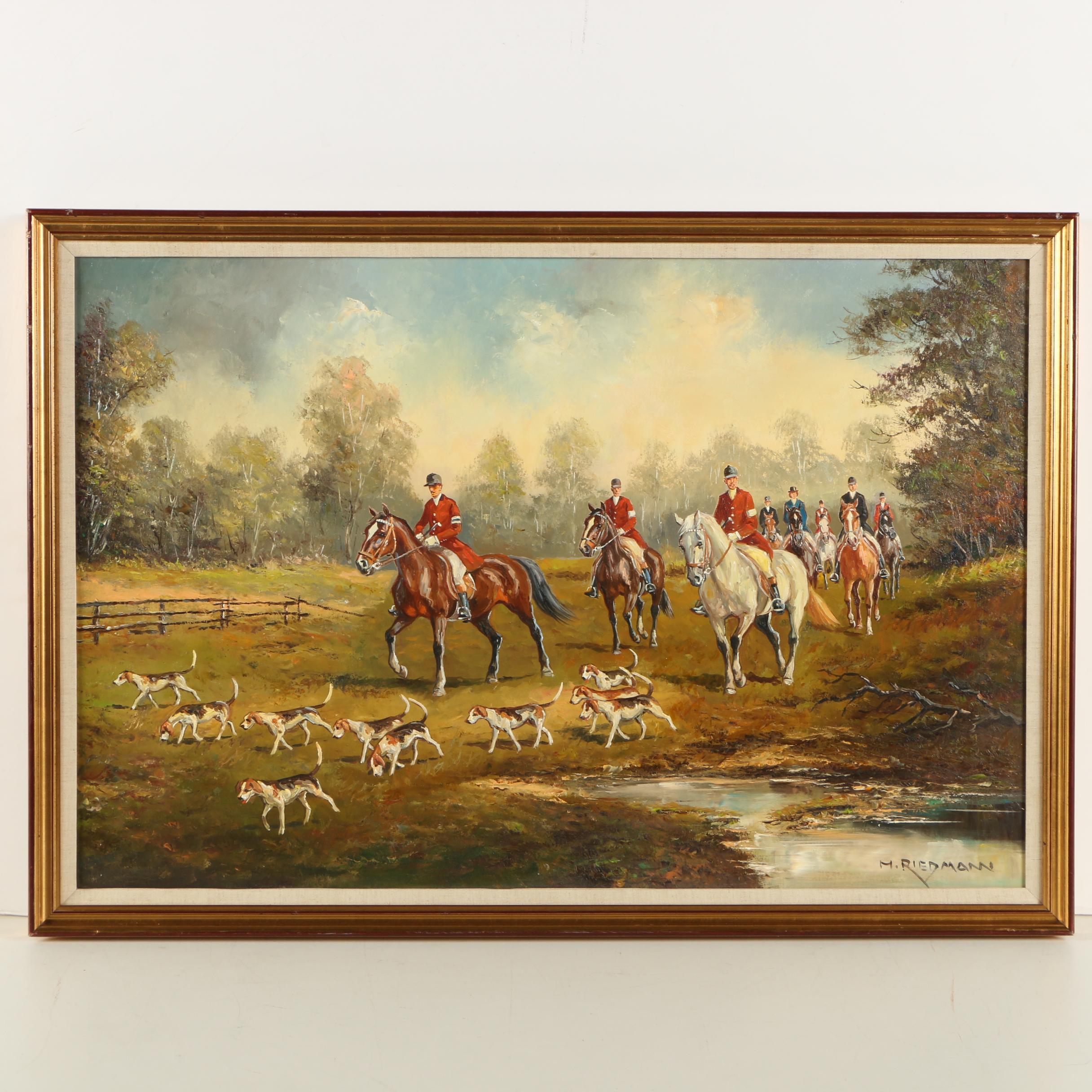 H. Riedmann Oil Painting