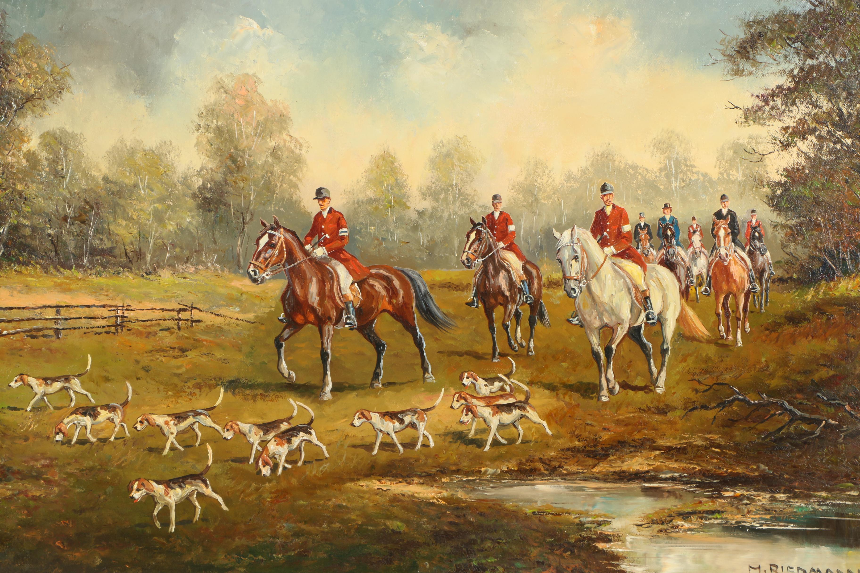 H. Riedmann Oil Painting