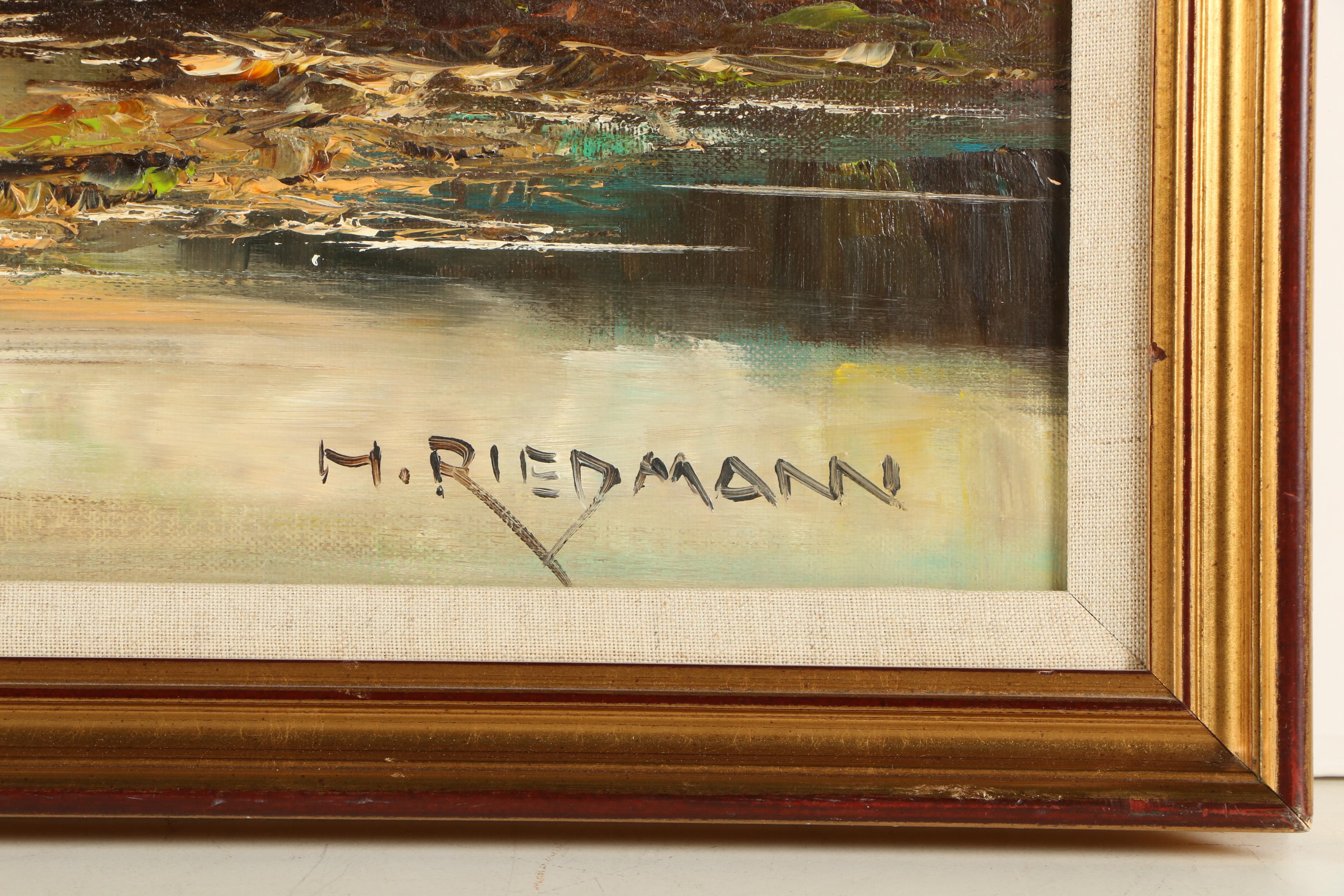 H. Riedmann Oil Painting
