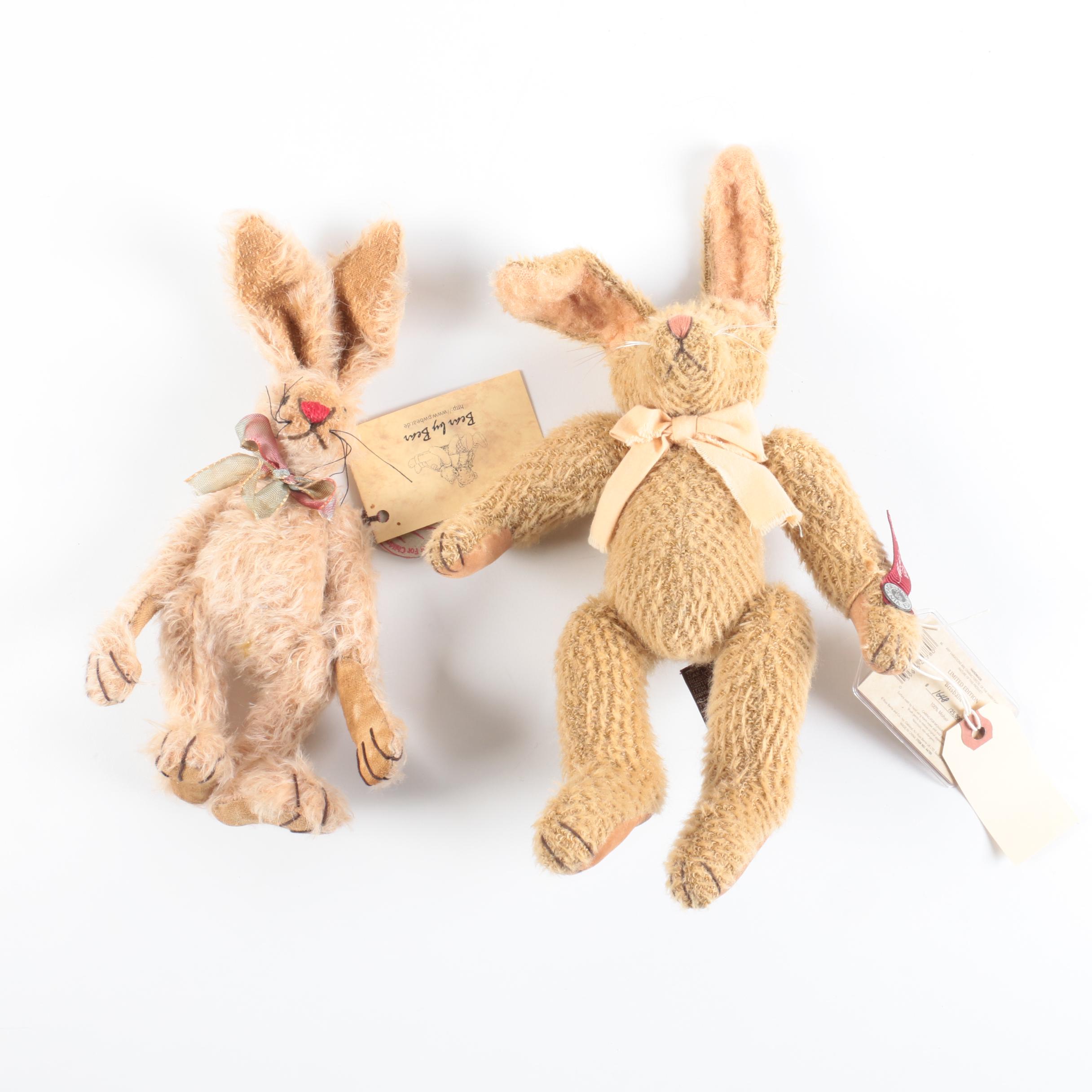 Vintage Mohair Teddy Bears and Plush Rabbits Featuring Animal Crackers