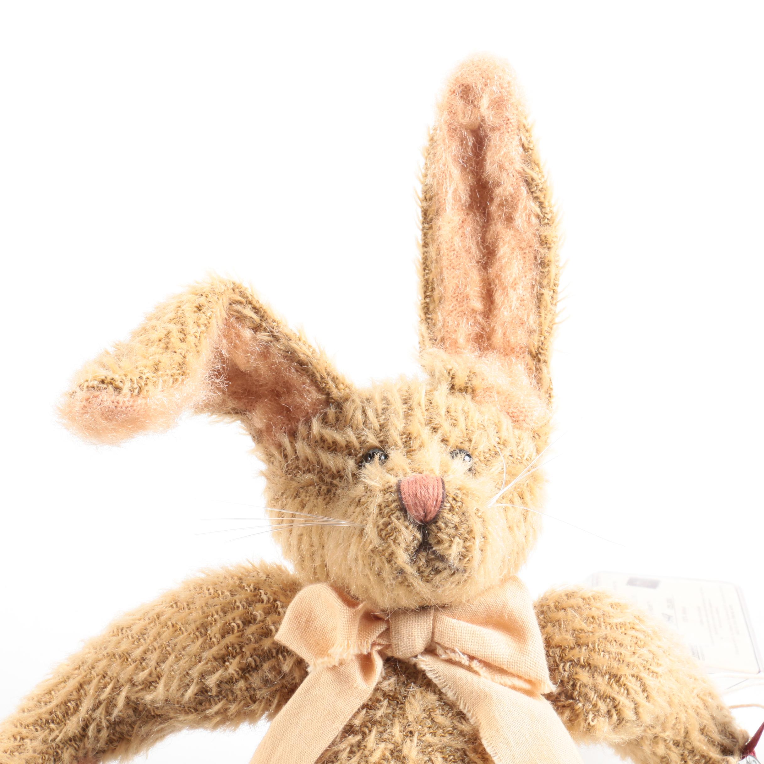 Vintage Mohair Teddy Bears and Plush Rabbits Featuring Animal Crackers