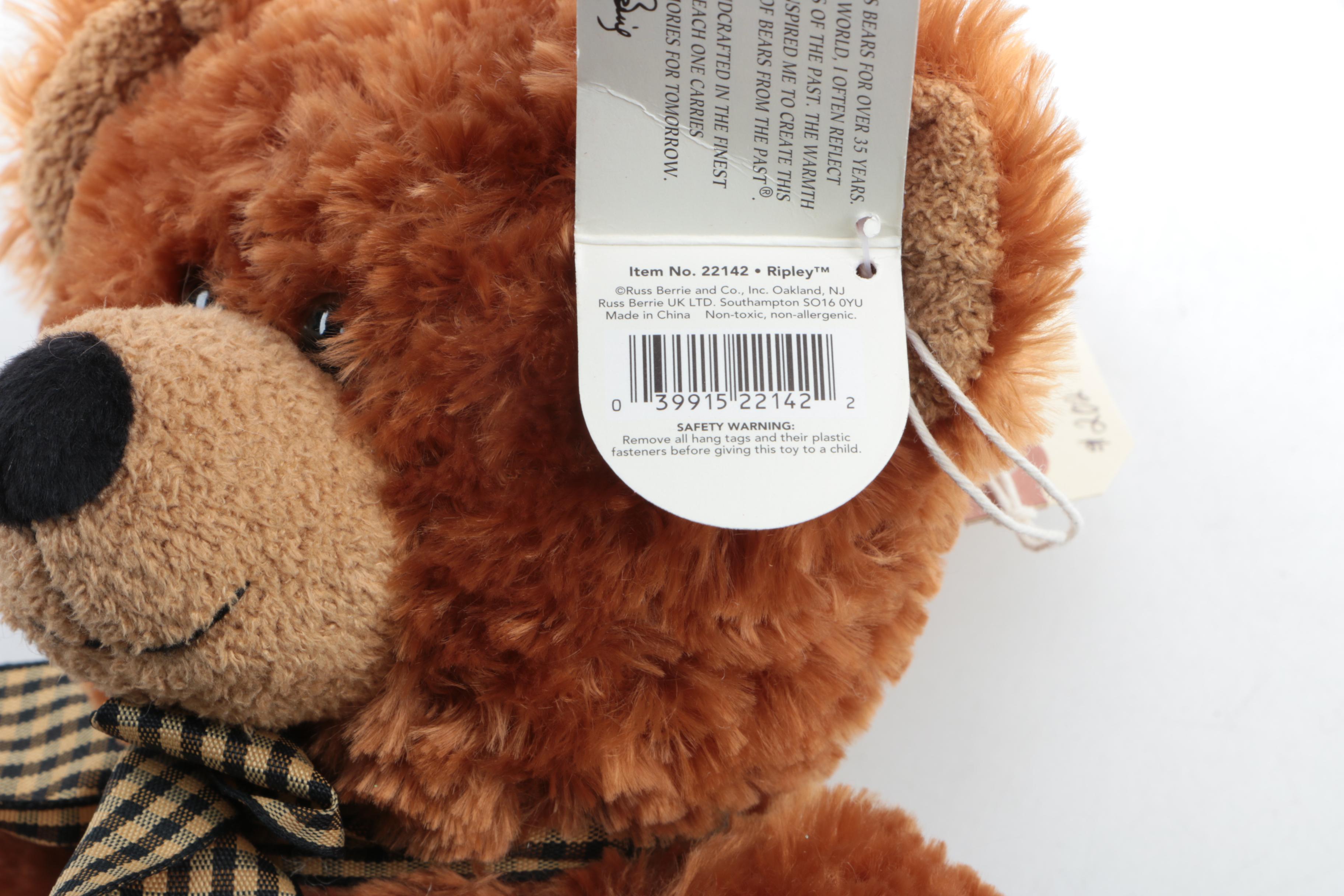 Russ 100th Anniversary and Knickerbocker Teddy Bears