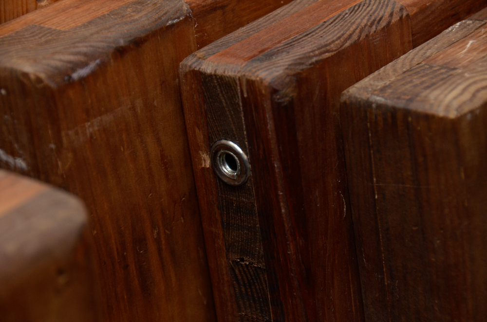 Pine Bunk Bed Frame with Chest of Drawers and Bookcase