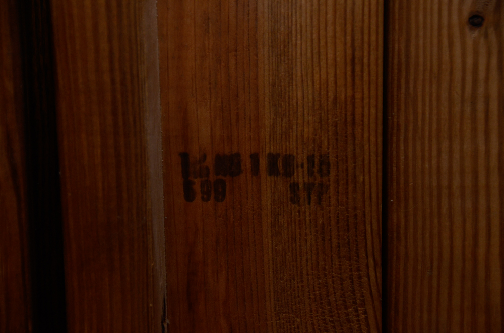 Pine Bunk Bed Frame with Chest of Drawers and Bookcase