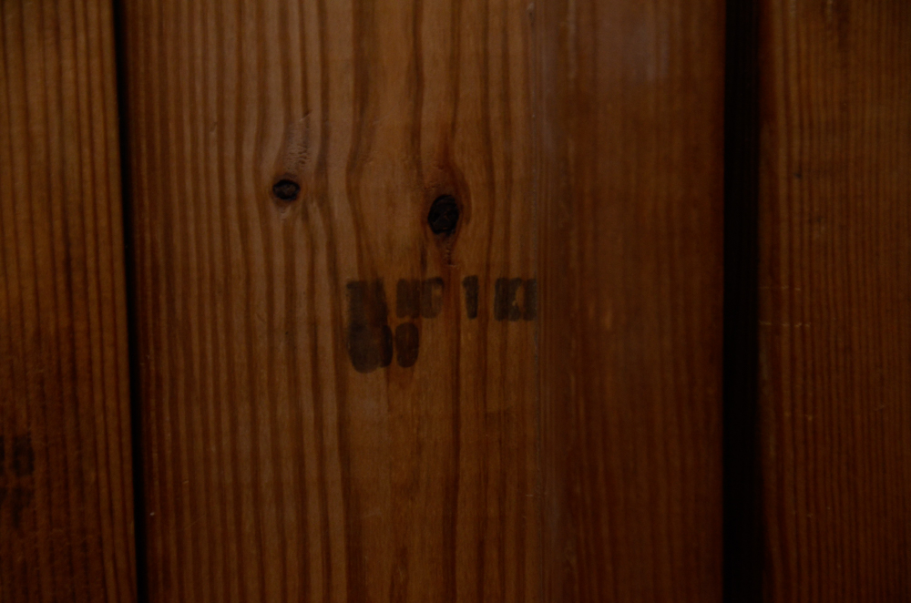 Pine Bunk Bed Frame with Chest of Drawers and Bookcase