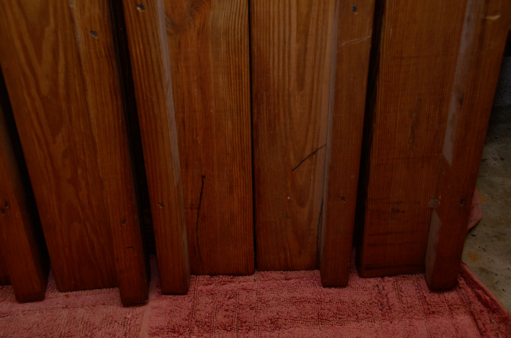 Pine Bunk Bed Frame with Chest of Drawers and Bookcase