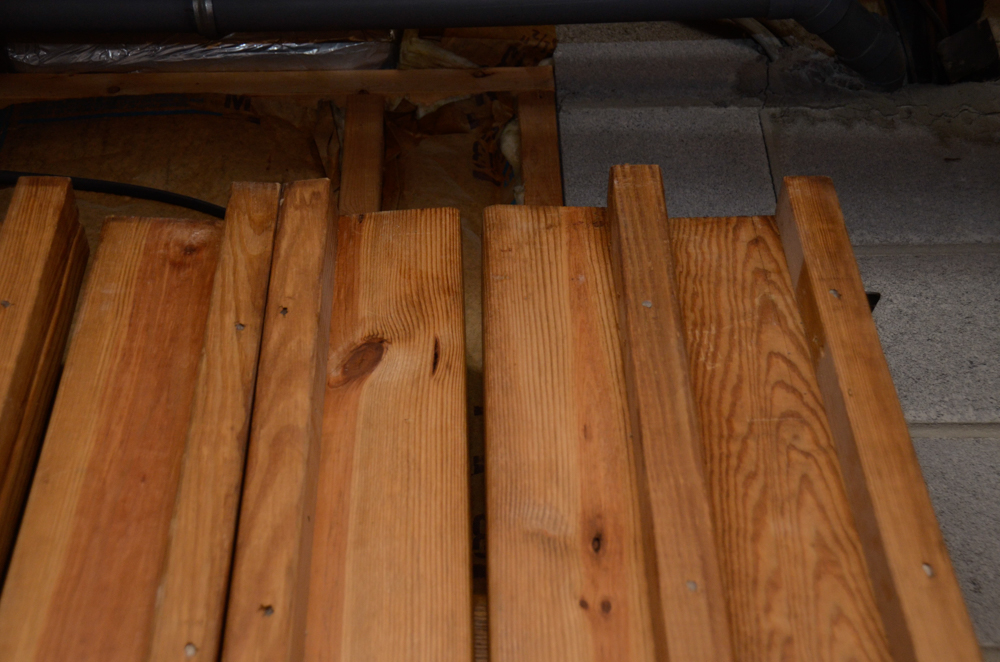 Pine Bunk Bed Frame with Chest of Drawers and Bookcase