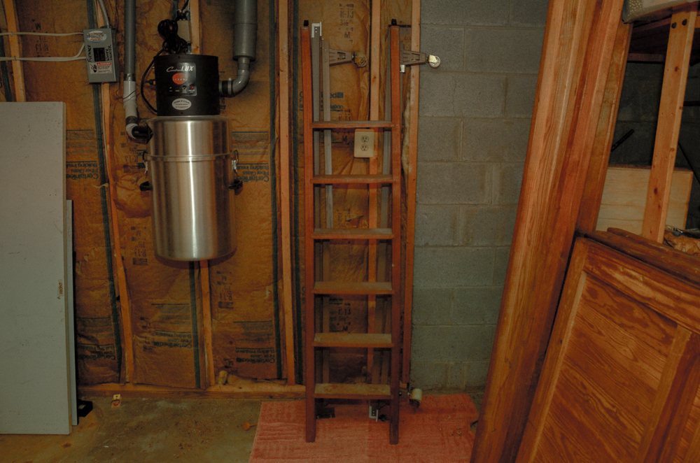 Pine Bunk Bed Frame with Chest of Drawers and Bookcase