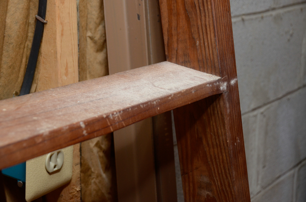 Pine Bunk Bed Frame with Chest of Drawers and Bookcase