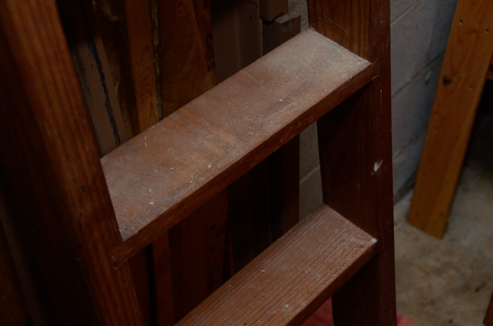 Pine Bunk Bed Frame with Chest of Drawers and Bookcase