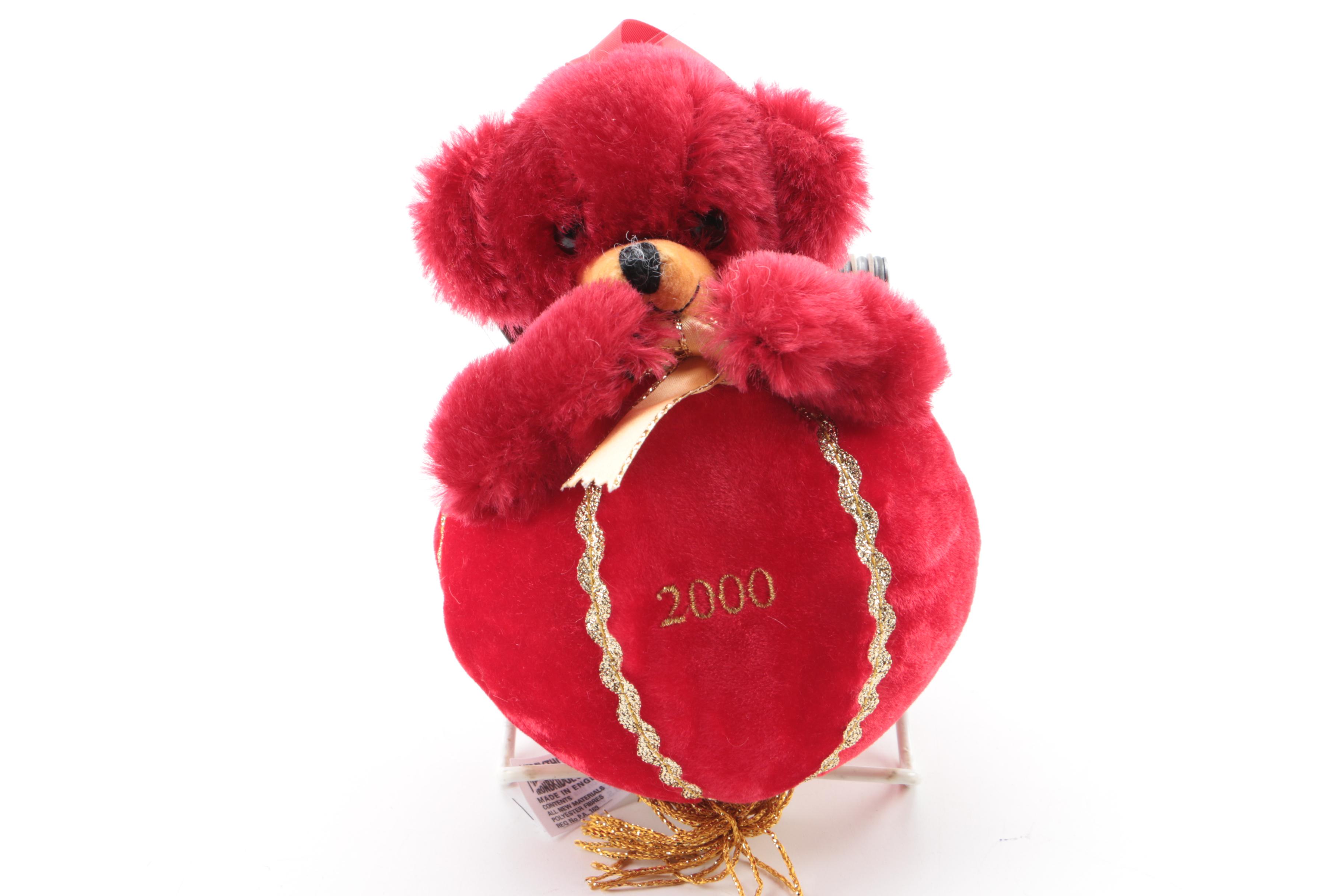 2000s Merrythought Limited Edition Plush Christmas Baubles