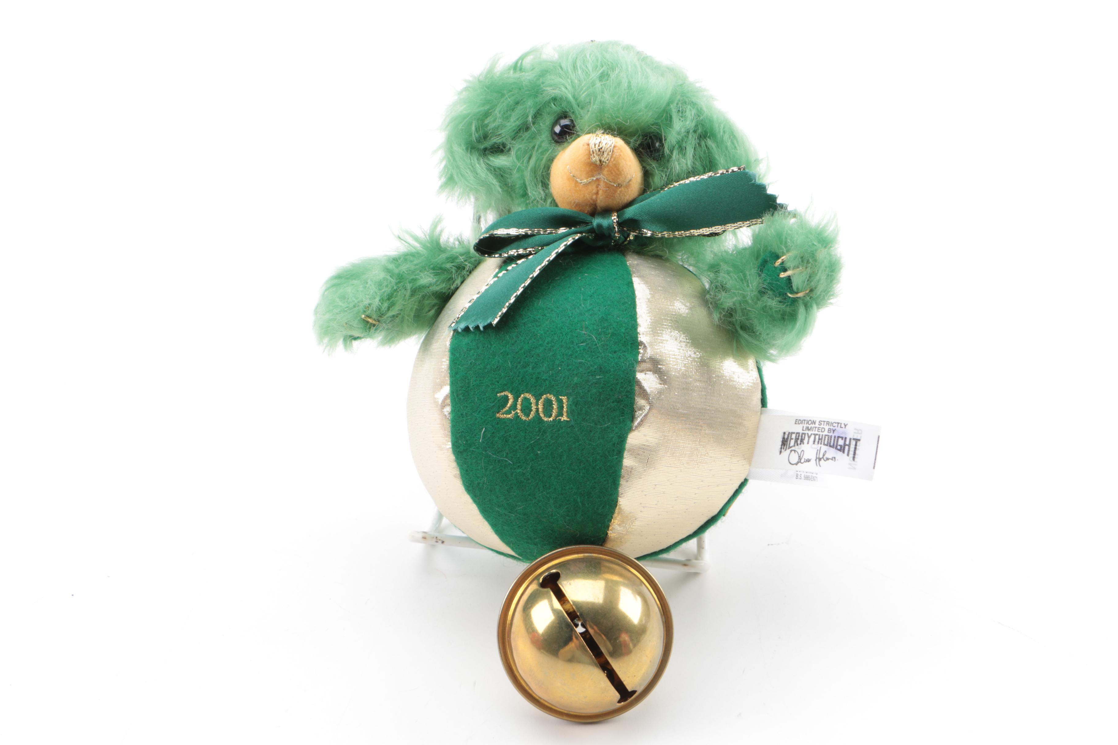 2000s Merrythought Limited Edition Plush Christmas Baubles