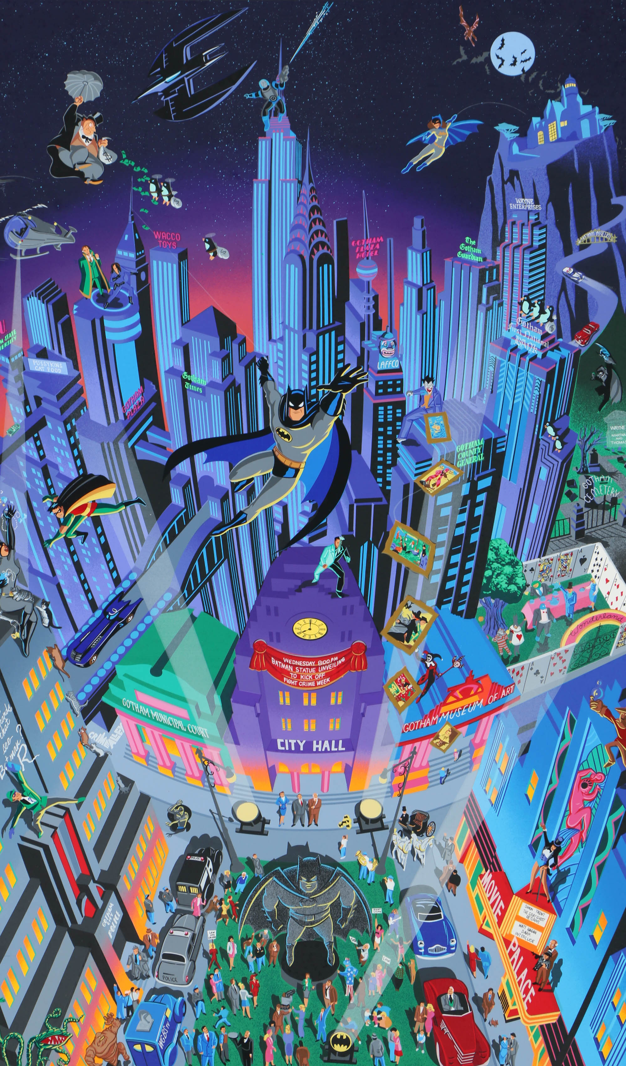 Melanie Taylor Kent Serigraph "Batman"