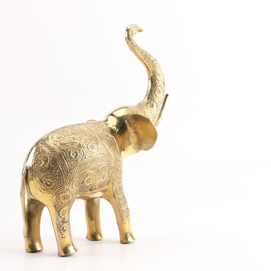 Brass Elephant Figurine