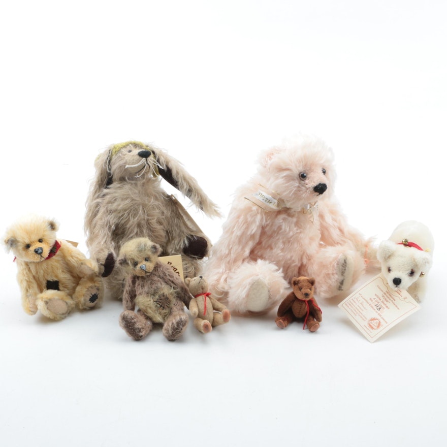 Collection of Limited Edition Bears Including Handmade Hermann-Teddy and Beatrix