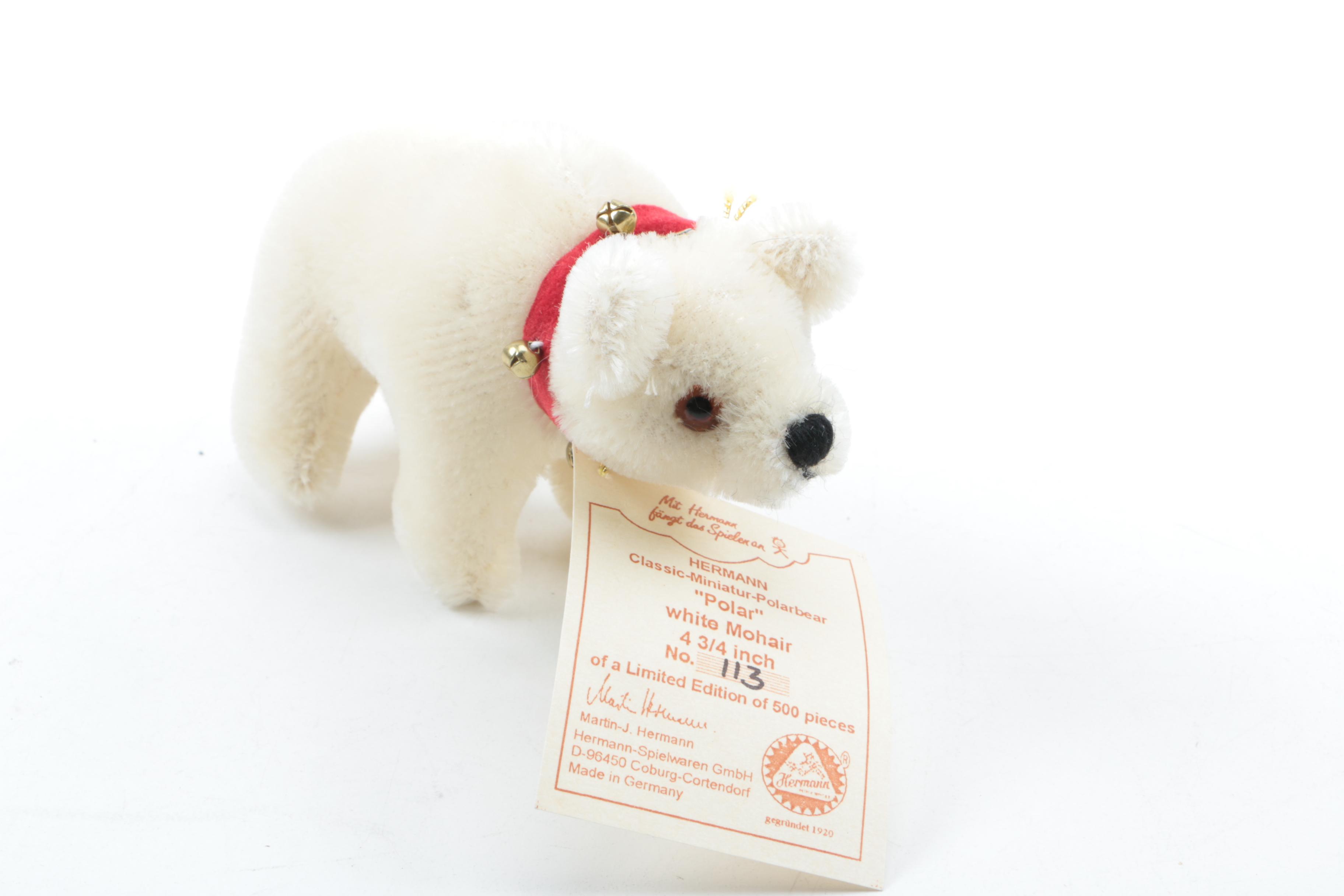 Collection of Limited Edition Bears Including Handmade Hermann-Teddy and Beatrix