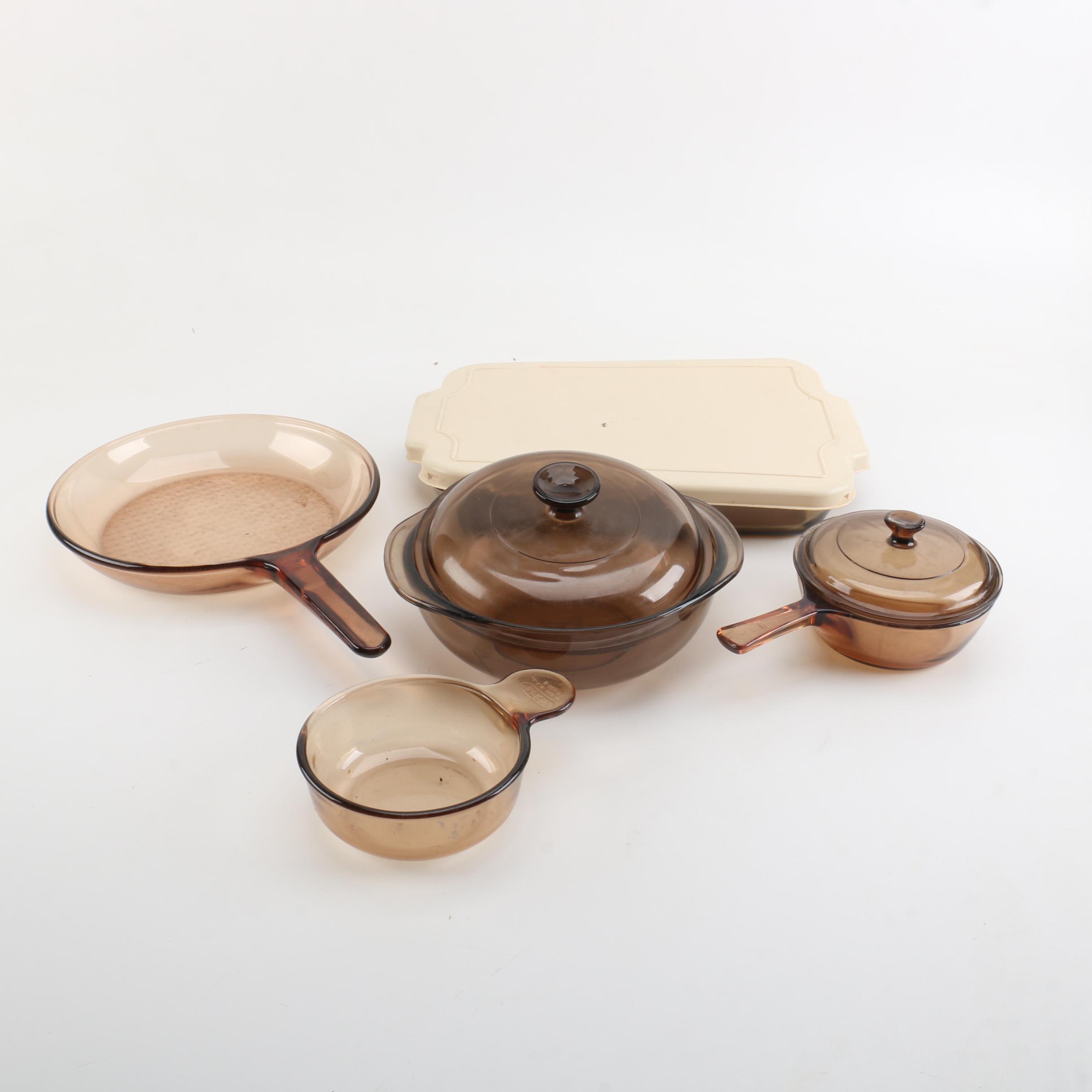 Corning "Visions Amber" Cookware
