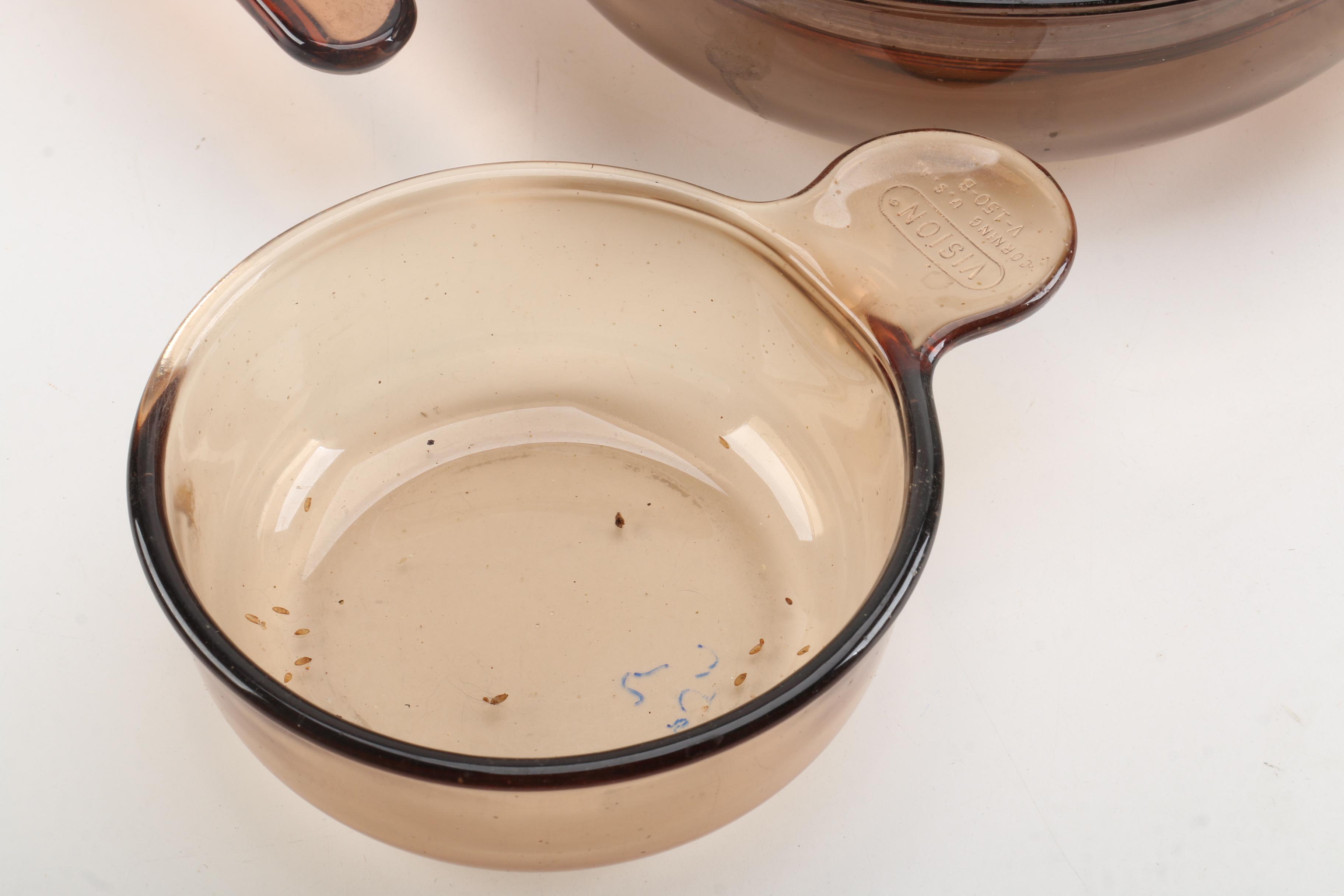 Corning "Visions Amber" Cookware
