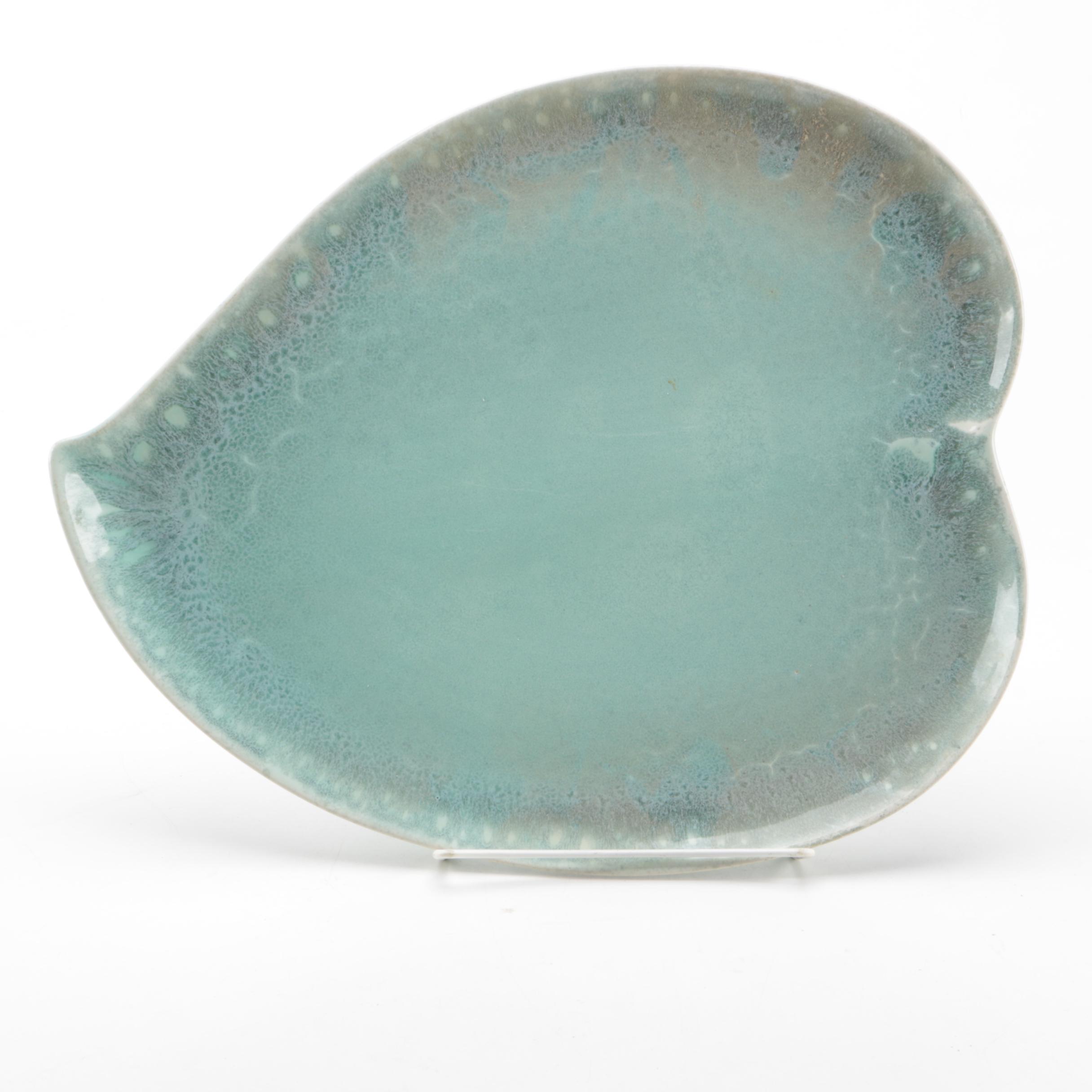 Handbuilt Porcelain Leaf Serving Tray