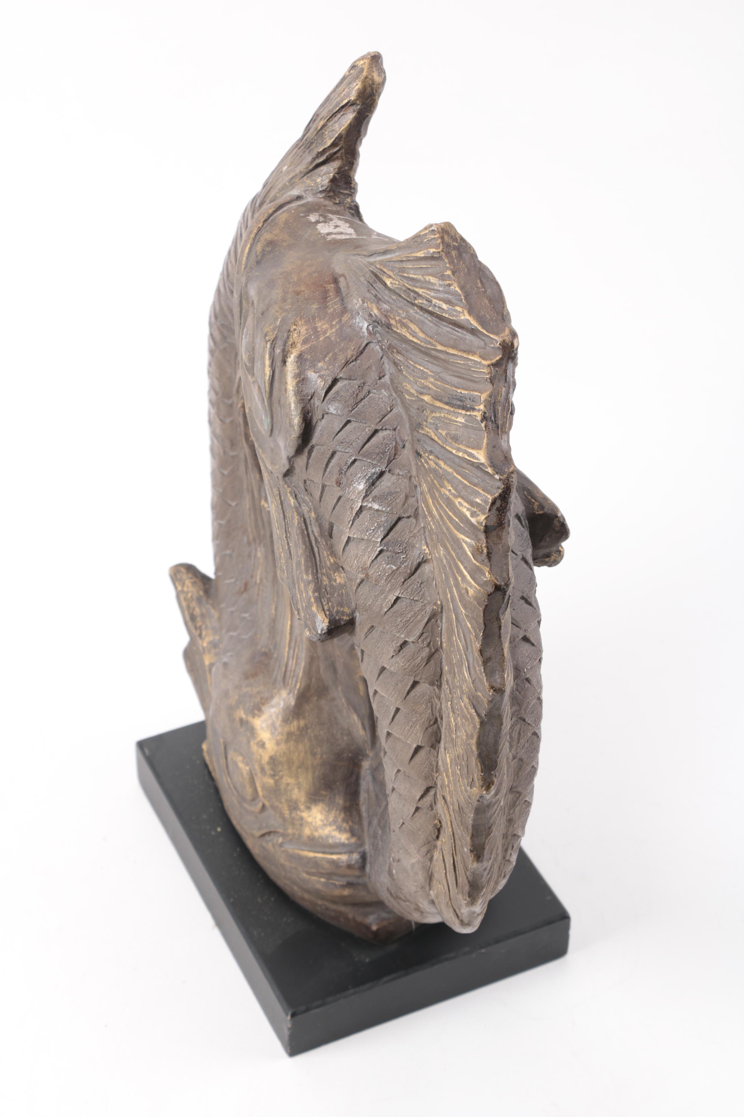 Reproduction David Fisher Plaster Pisces Fish Sculpture