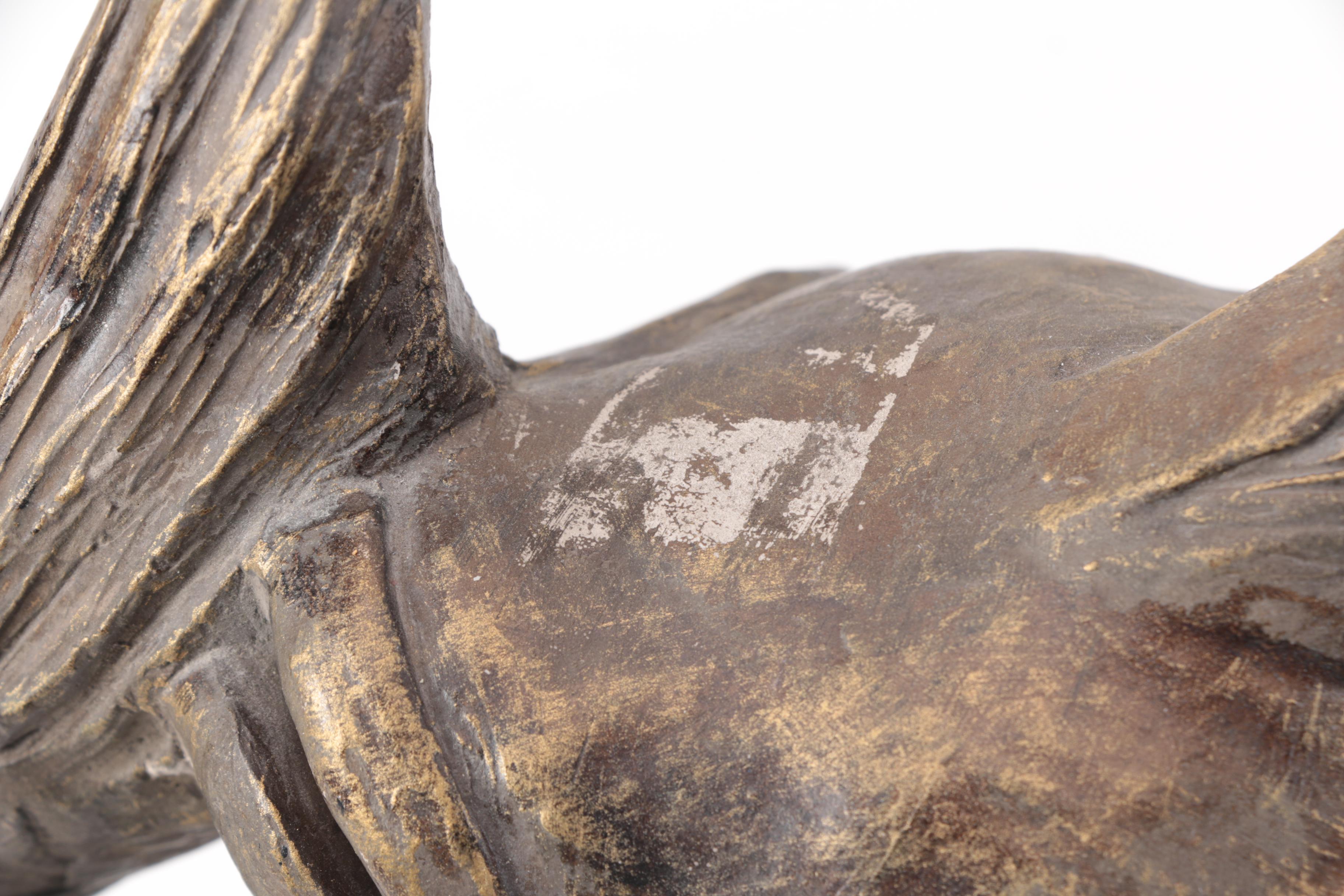 Reproduction David Fisher Plaster Pisces Fish Sculpture