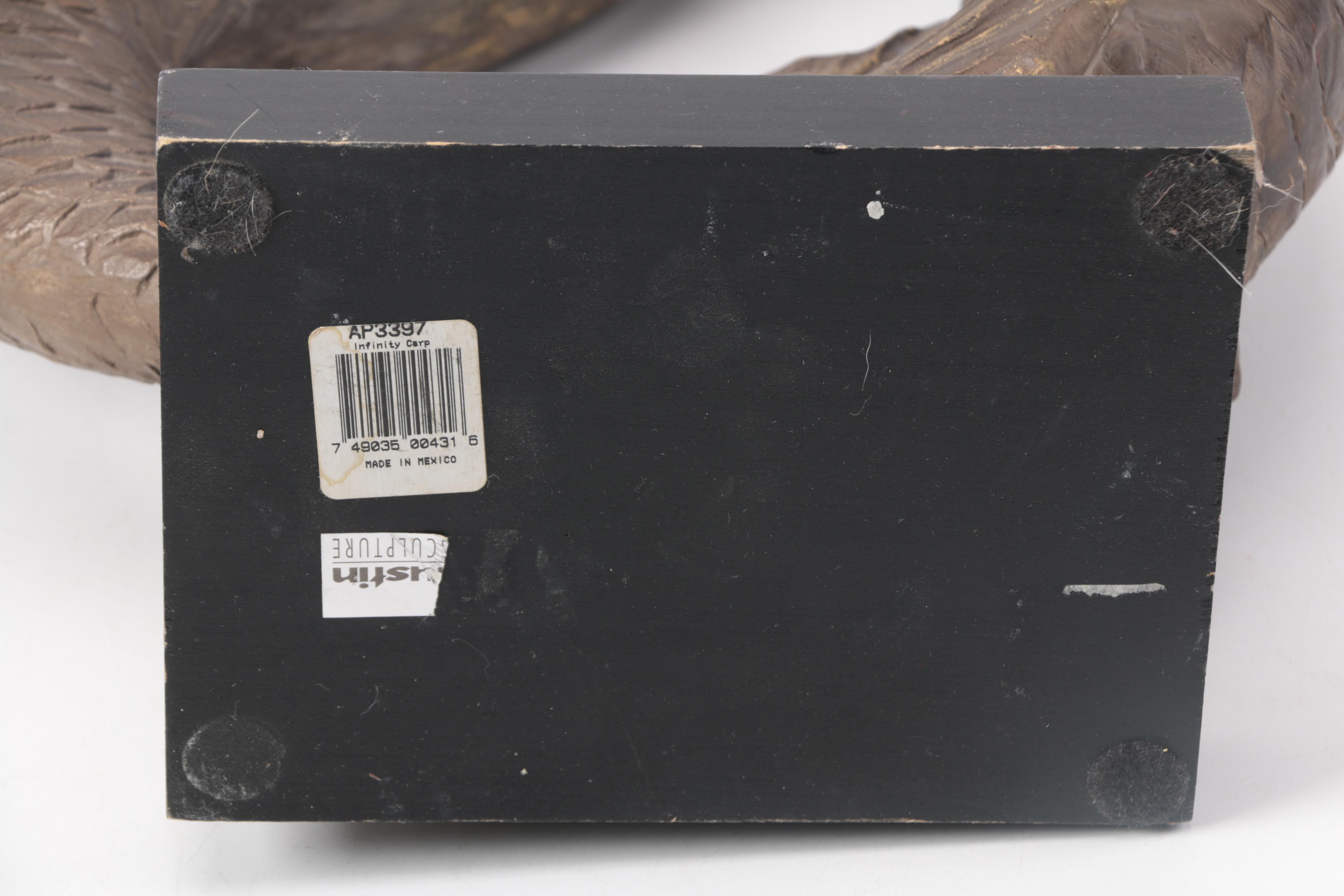 Reproduction David Fisher Plaster Pisces Fish Sculpture