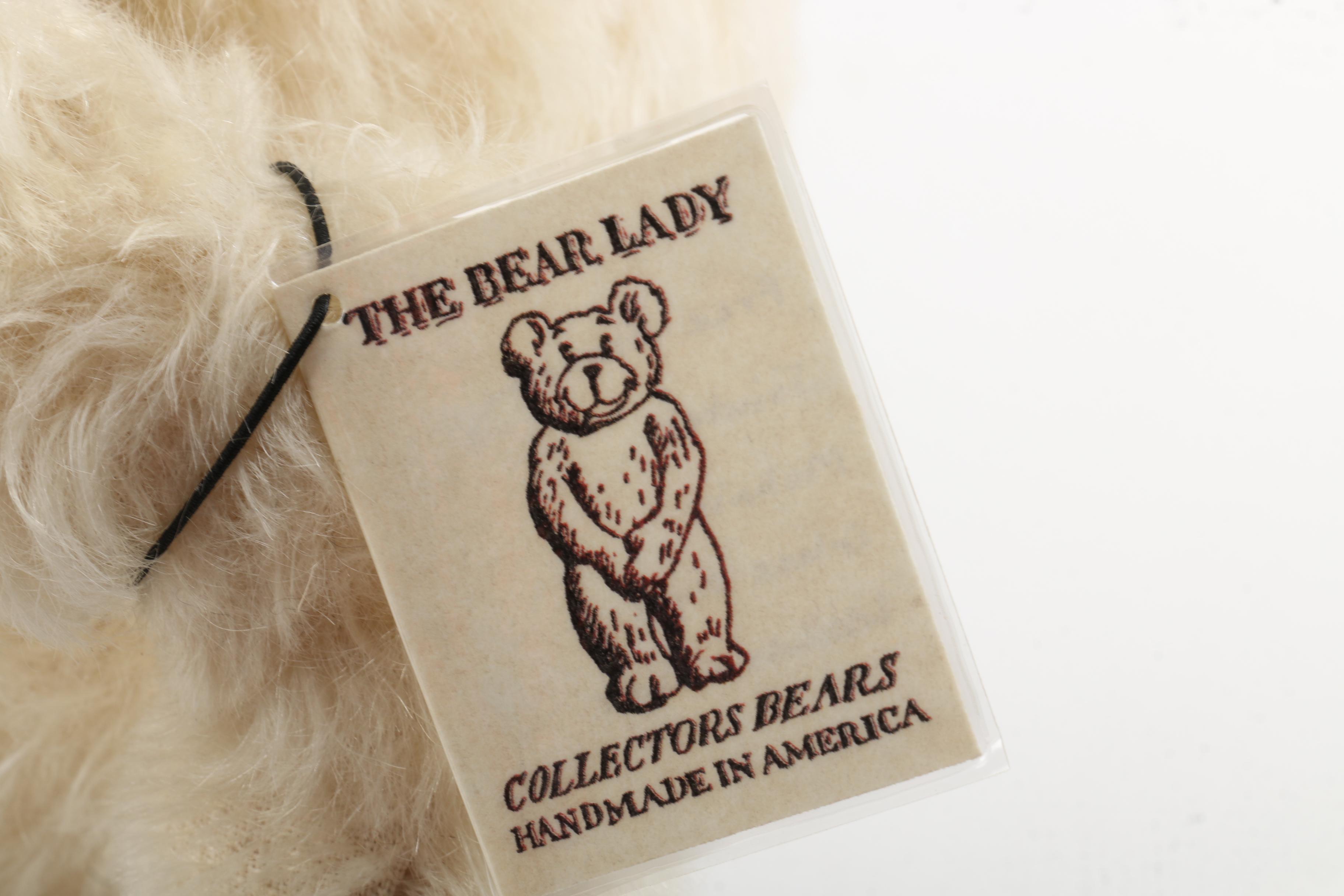 The Bear Lady Signed "Snowflake" and "Little Dustin" Teddy Bears