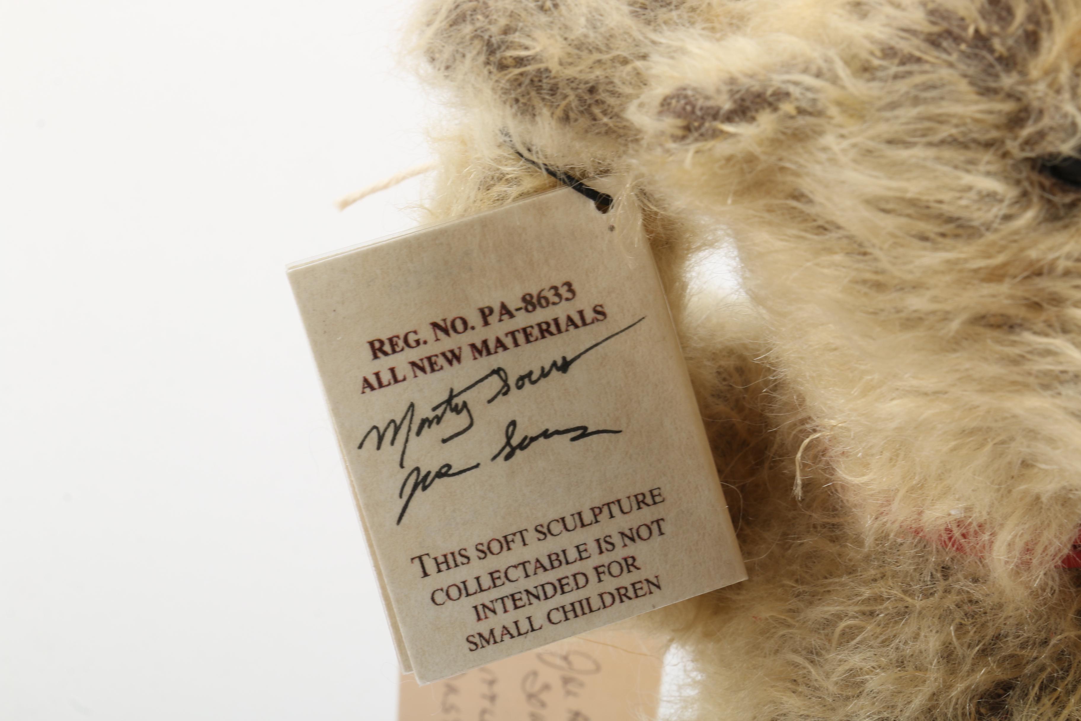 The Bear Lady Signed "Snowflake" and "Little Dustin" Teddy Bears