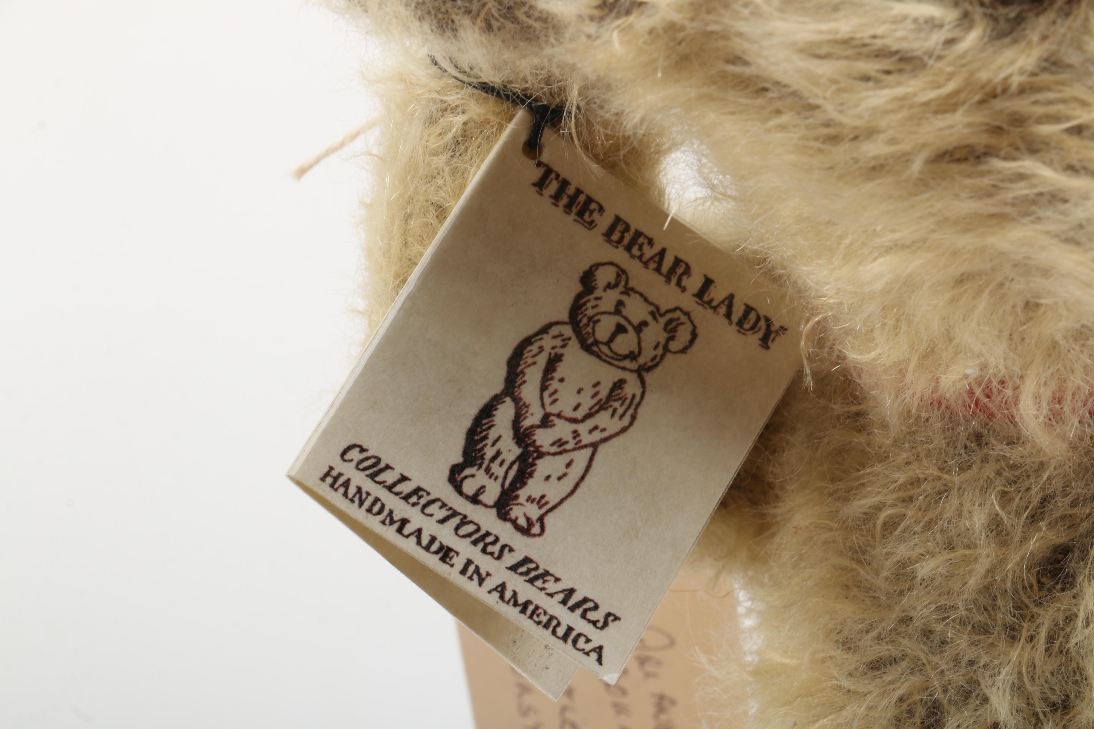 The Bear Lady Signed "Snowflake" and "Little Dustin" Teddy Bears