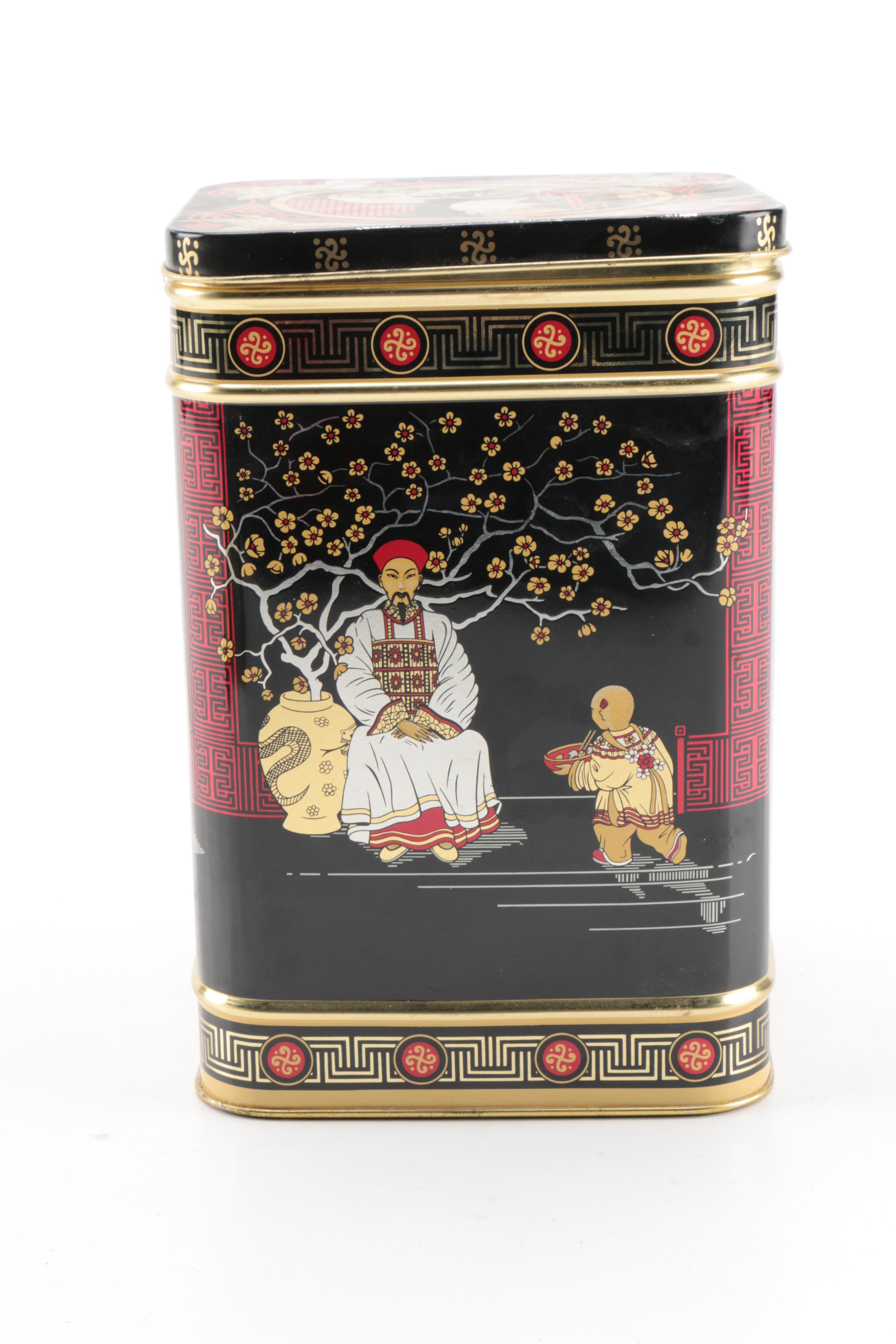Japanese Metal Tea Tins