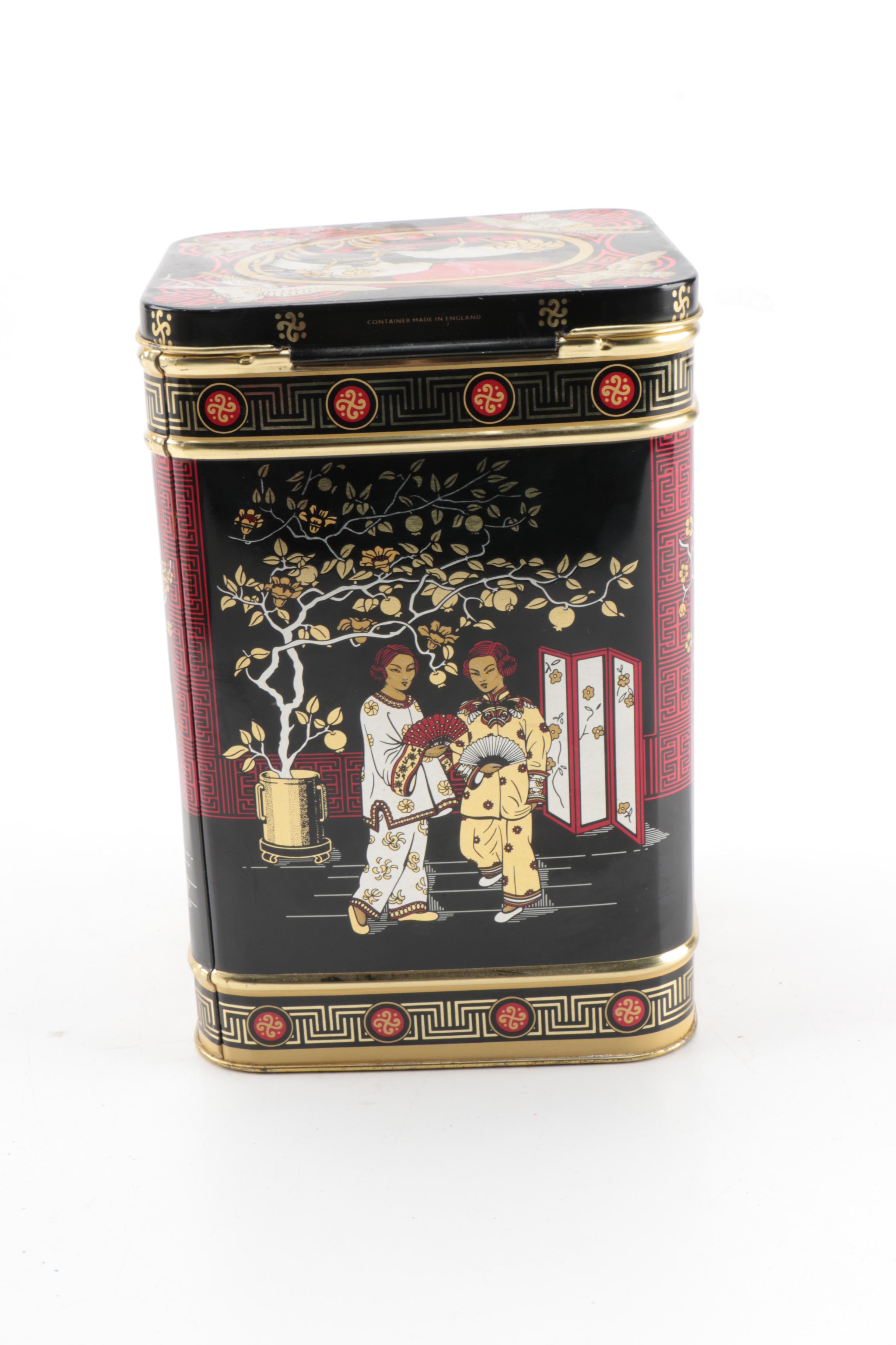 Japanese Metal Tea Tins