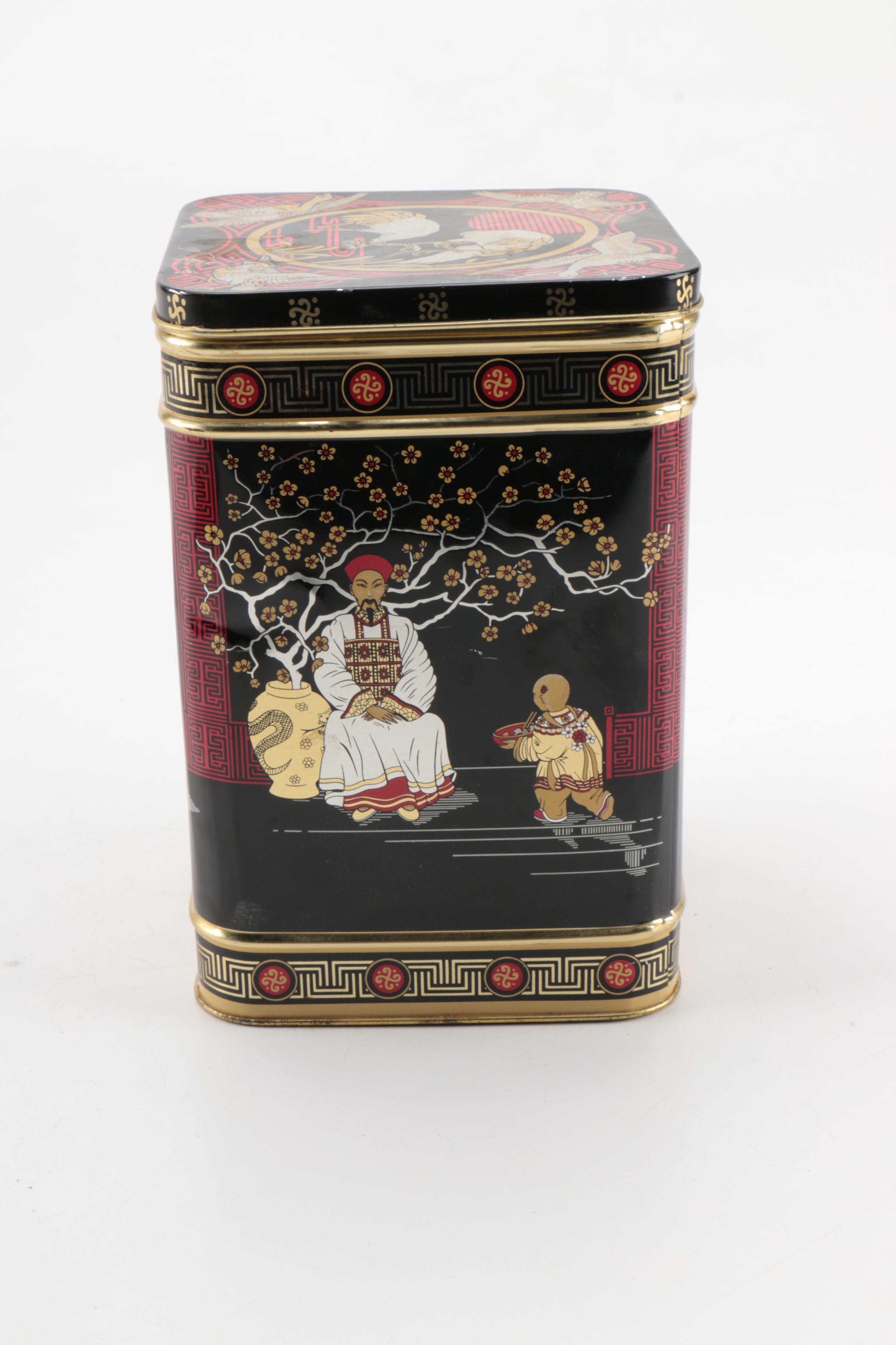 Japanese Metal Tea Tins