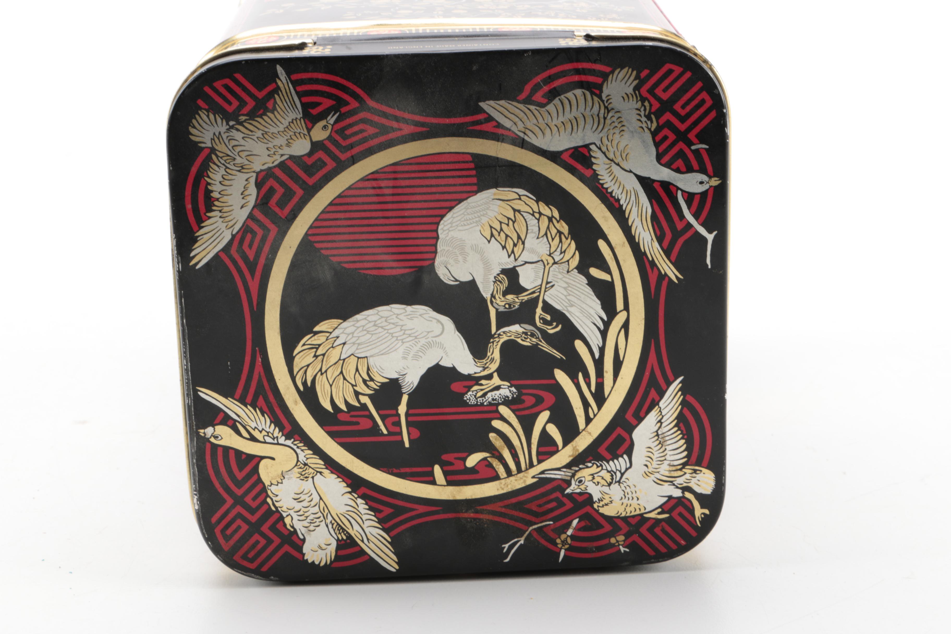 Japanese Metal Tea Tins