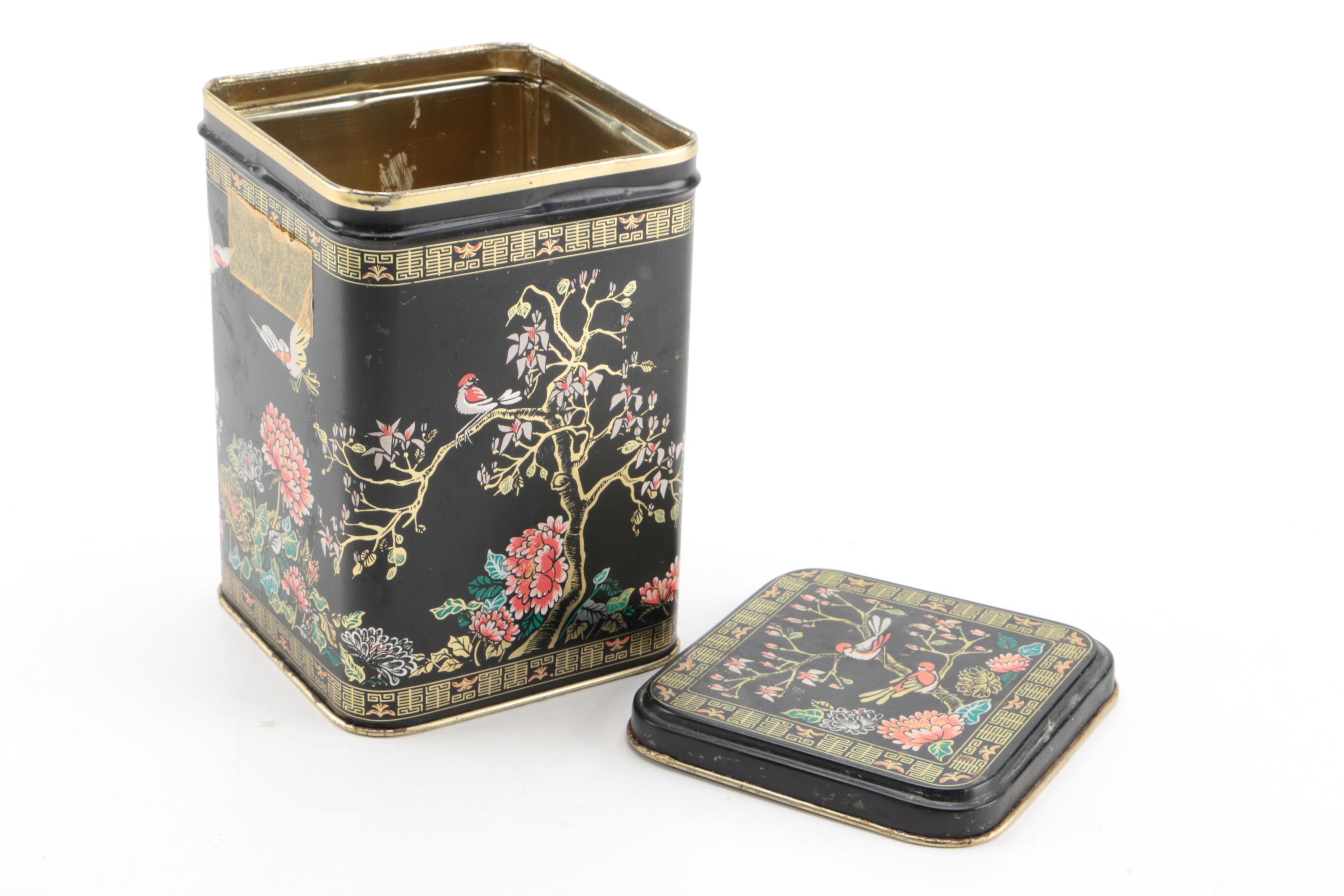 Japanese Metal Tea Tins
