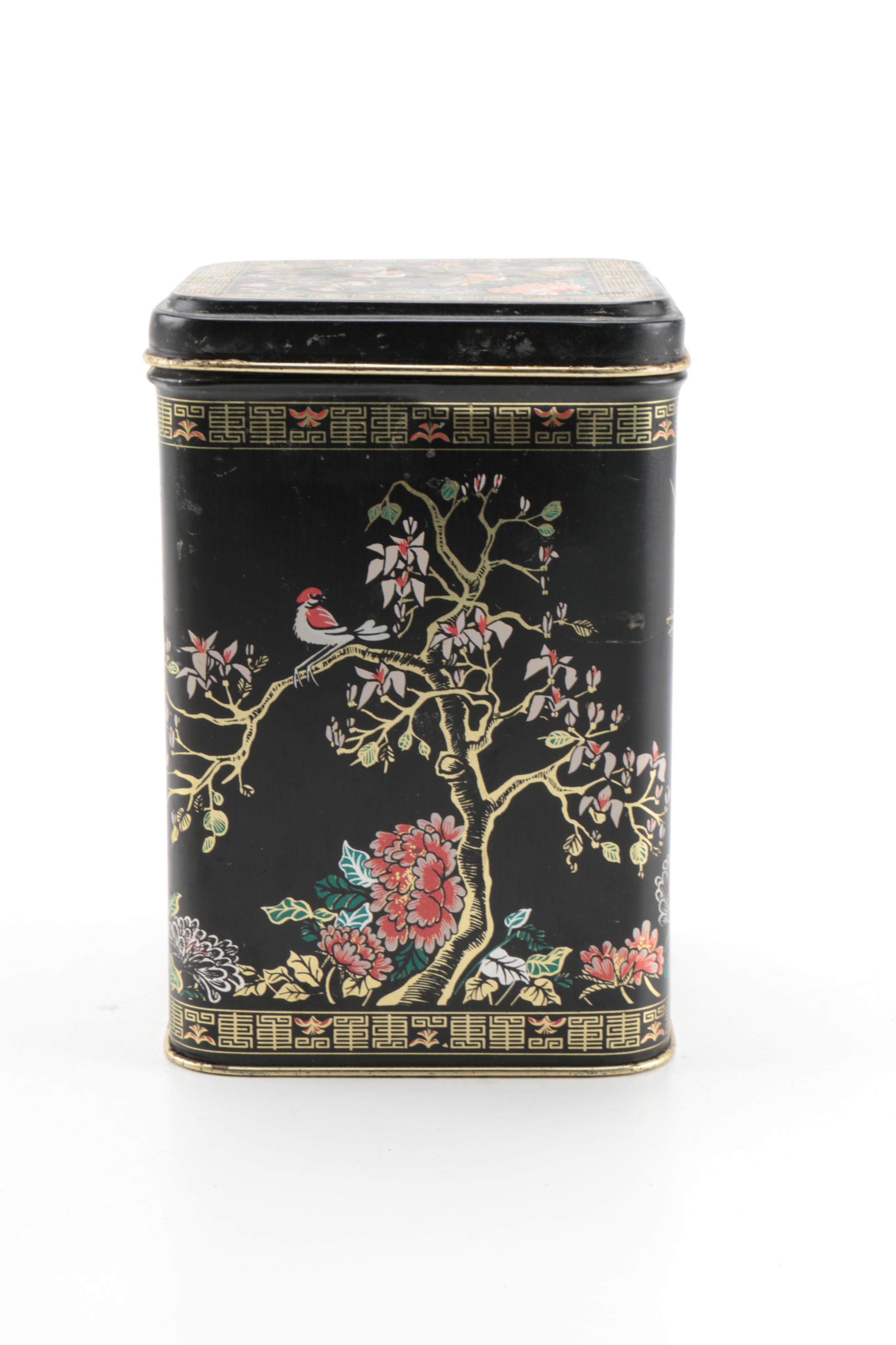 Japanese Metal Tea Tins