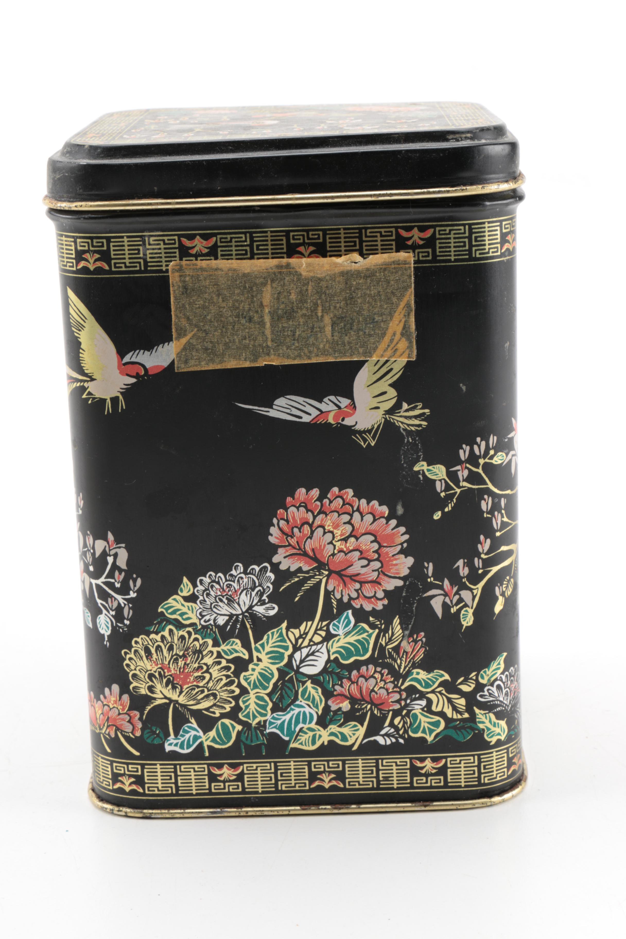 Japanese Metal Tea Tins