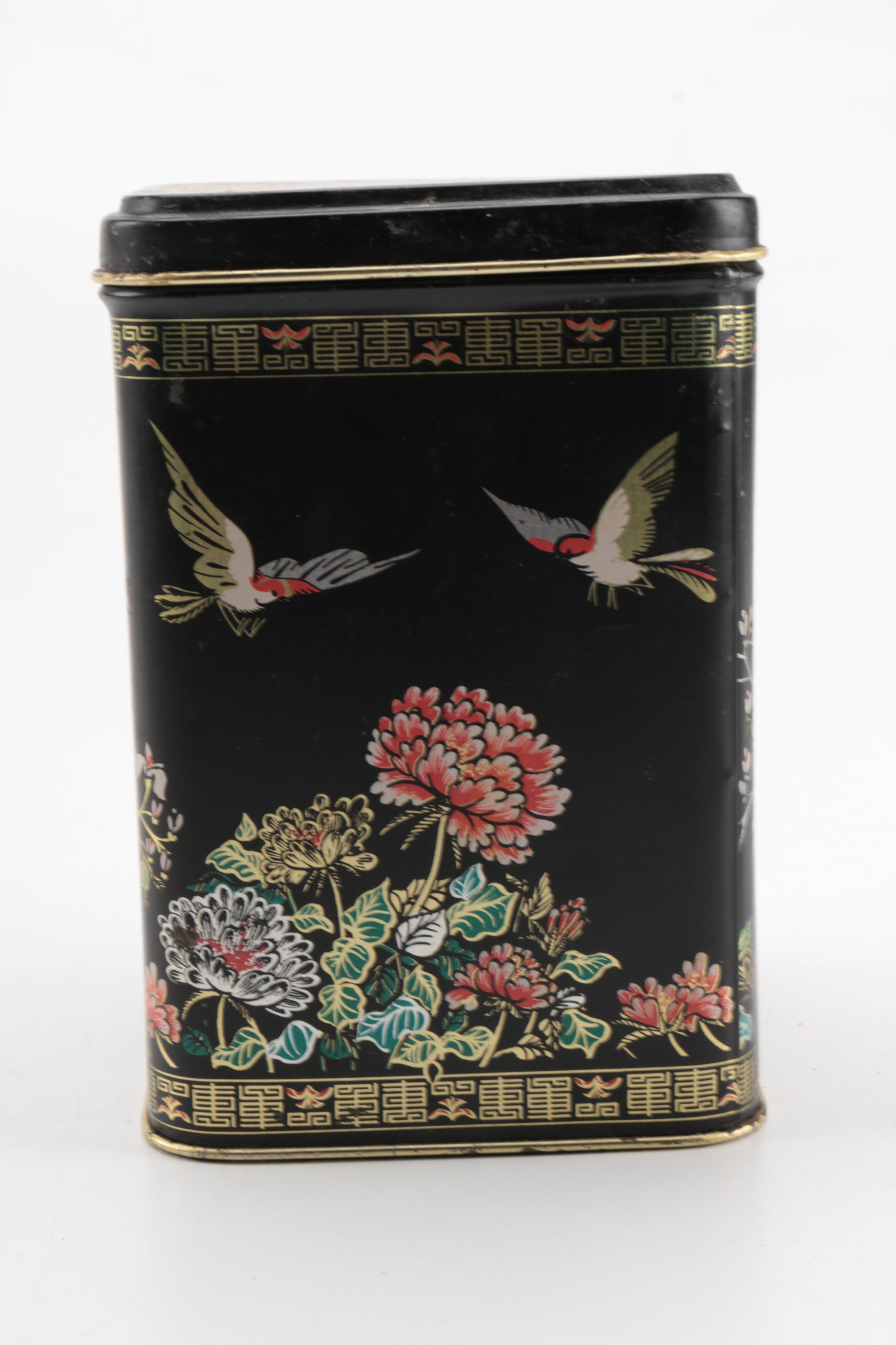 Japanese Metal Tea Tins