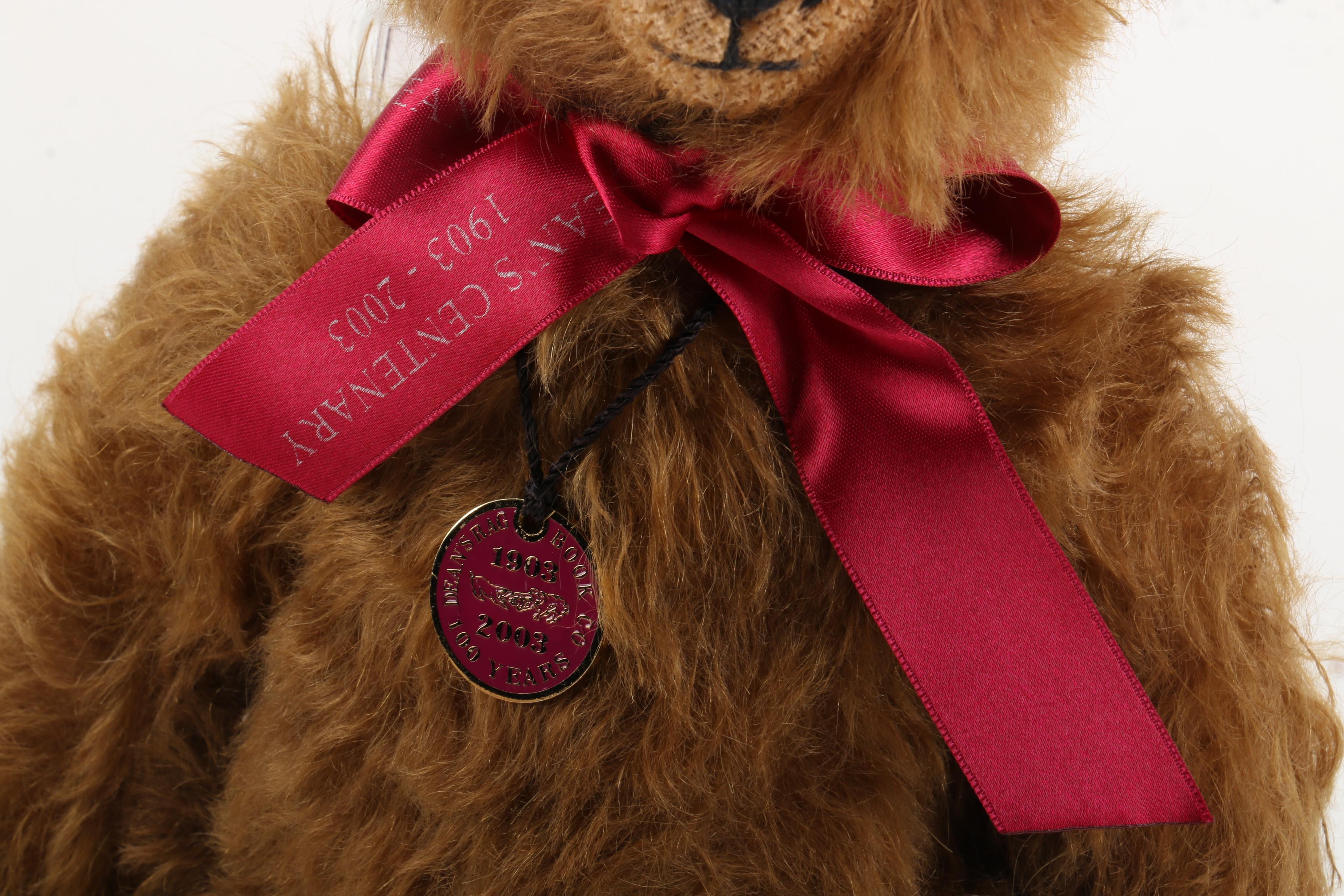 Dean's Rag Book Co. Limited Edition "100th Birthday" and "Uncle Sam" Teddy Bears