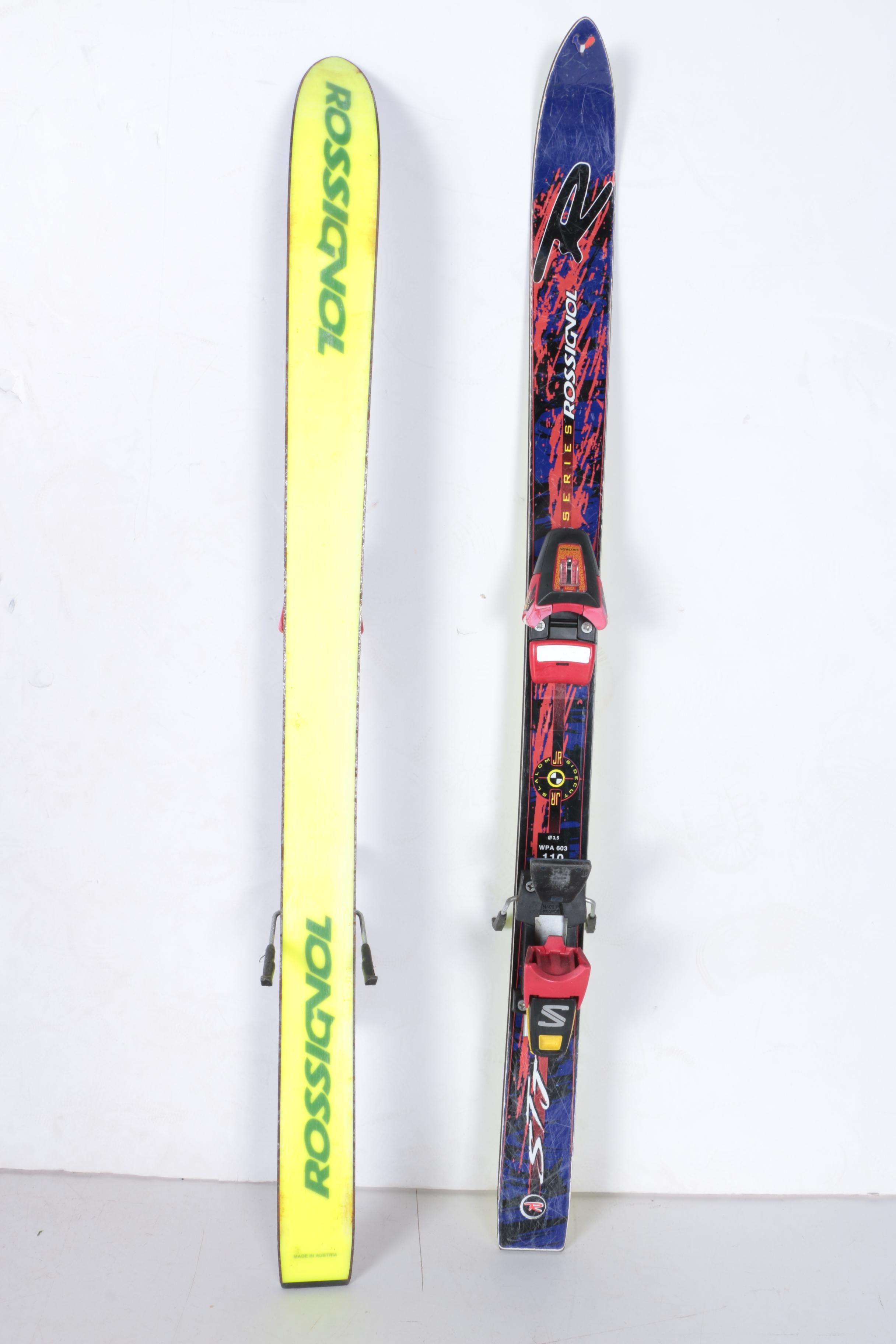Rossignol and Elan Children's Skis with Poles