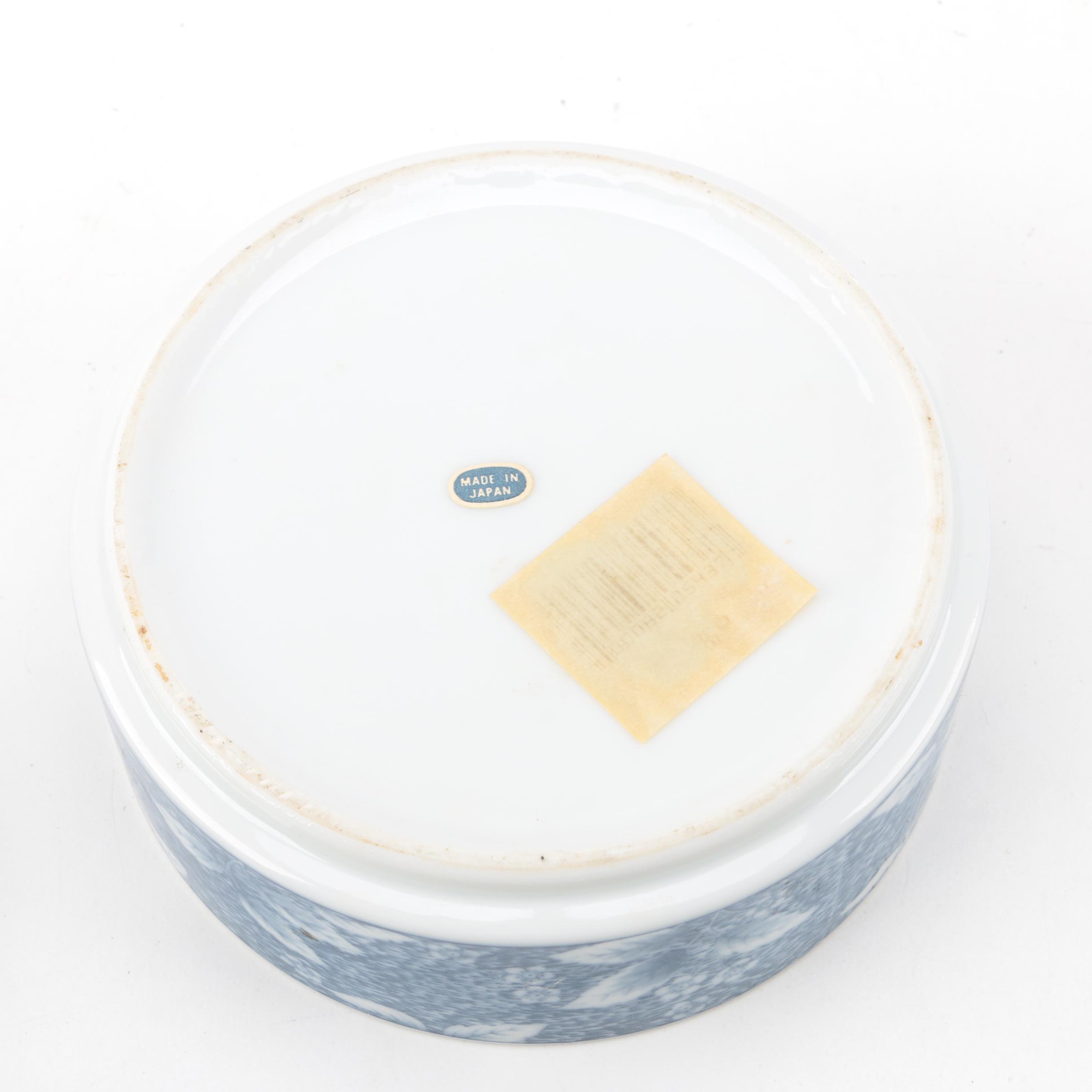 Enameled Brass Trinket Box and Assorted Porcelain Trinket Boxes