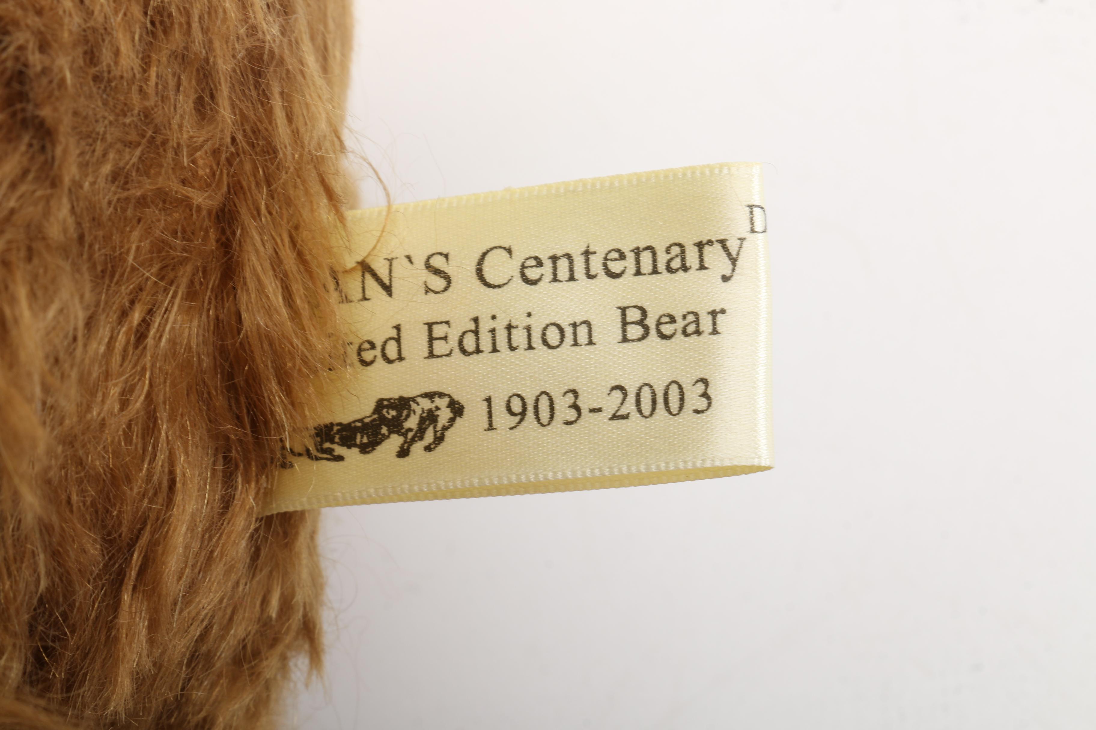 Dean's Rag Book Co. Limited Edition "100th Birthday" and "Uncle Sam" Teddy Bears