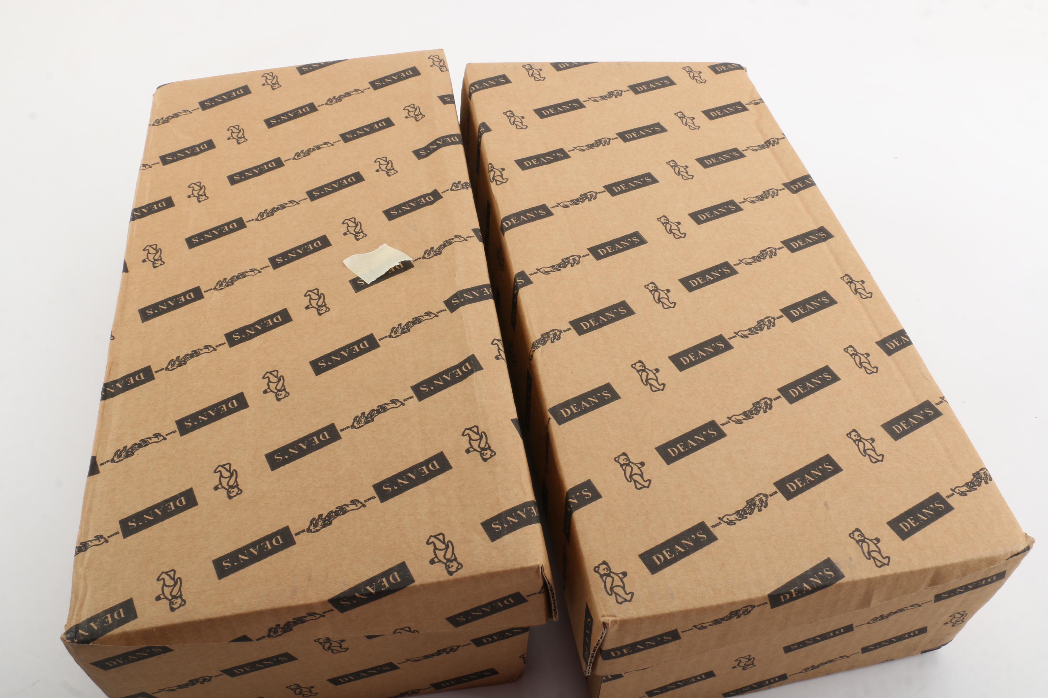 Dean's Rag Book Co. Limited Edition "100th Birthday" and "Uncle Sam" Teddy Bears