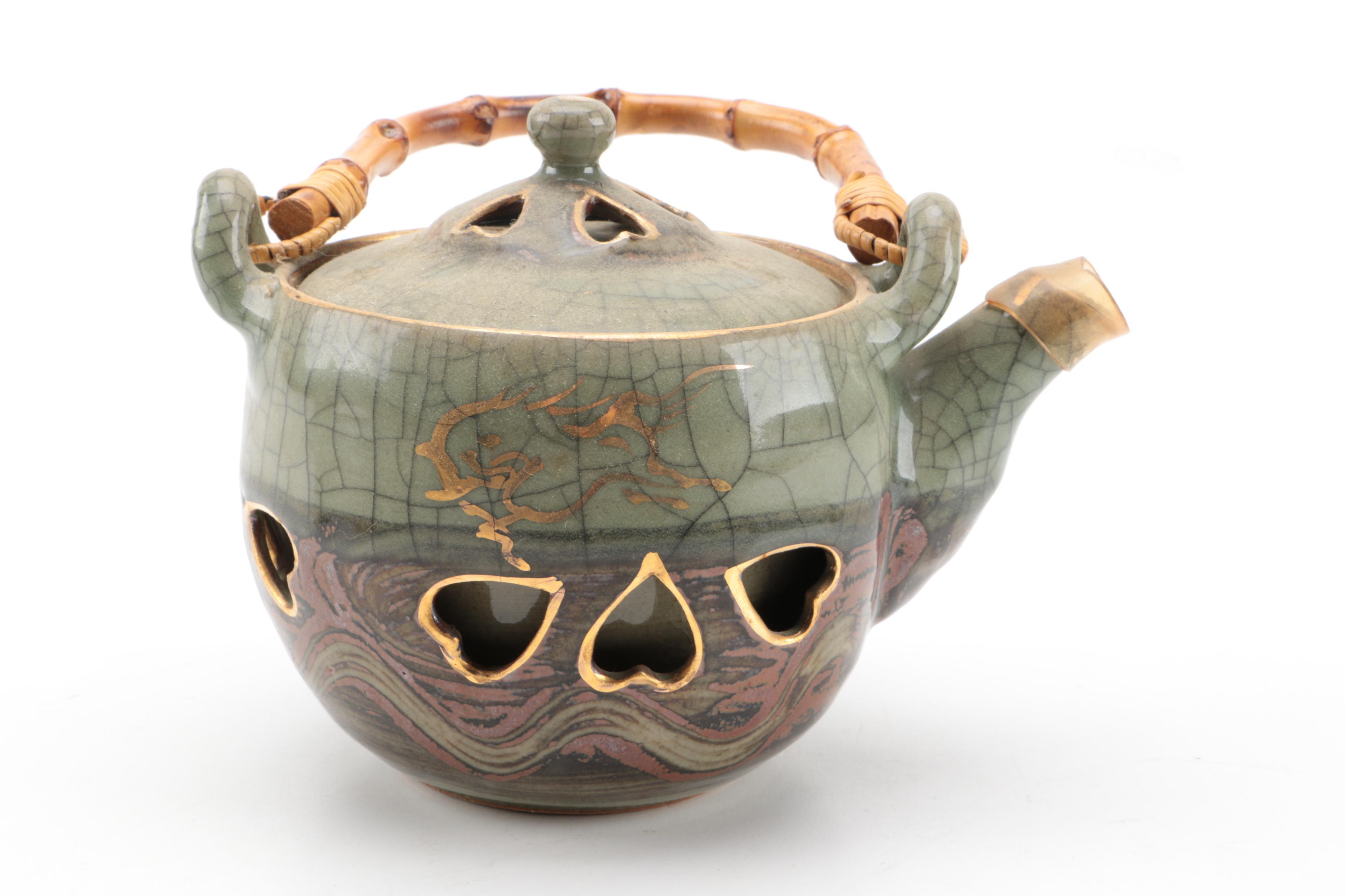 Vintage Somayaki Japanese Tea Set