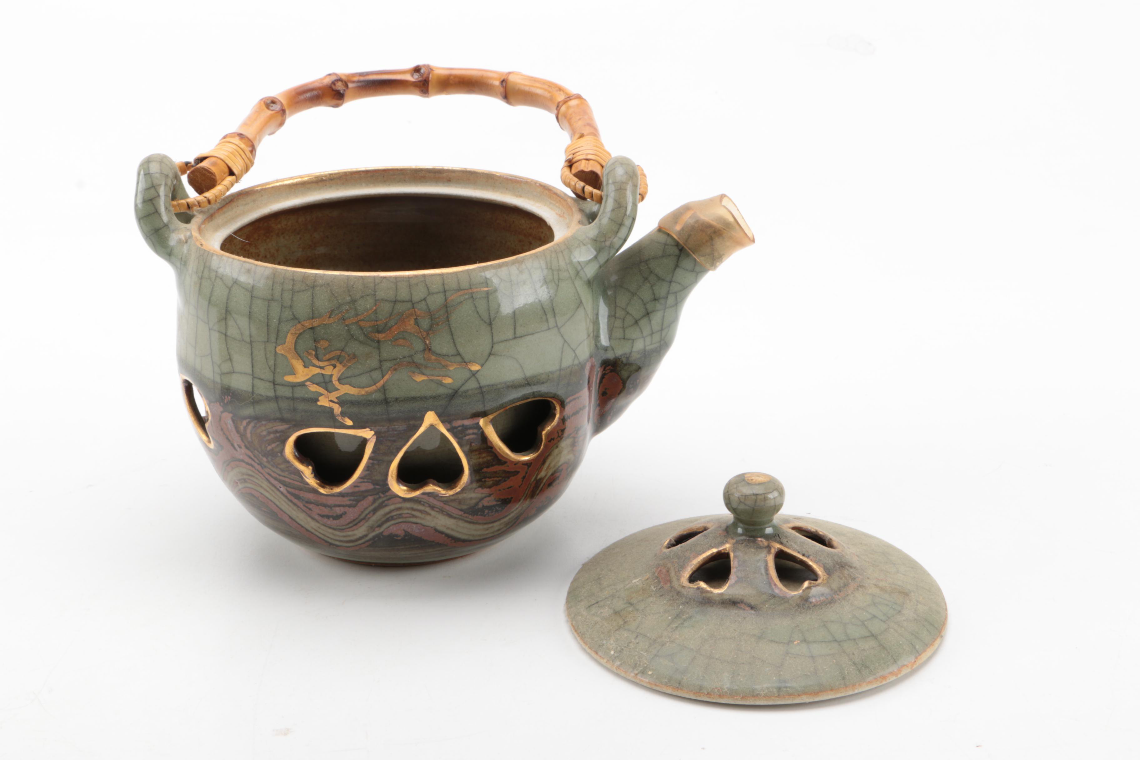 Vintage Somayaki Japanese Tea Set