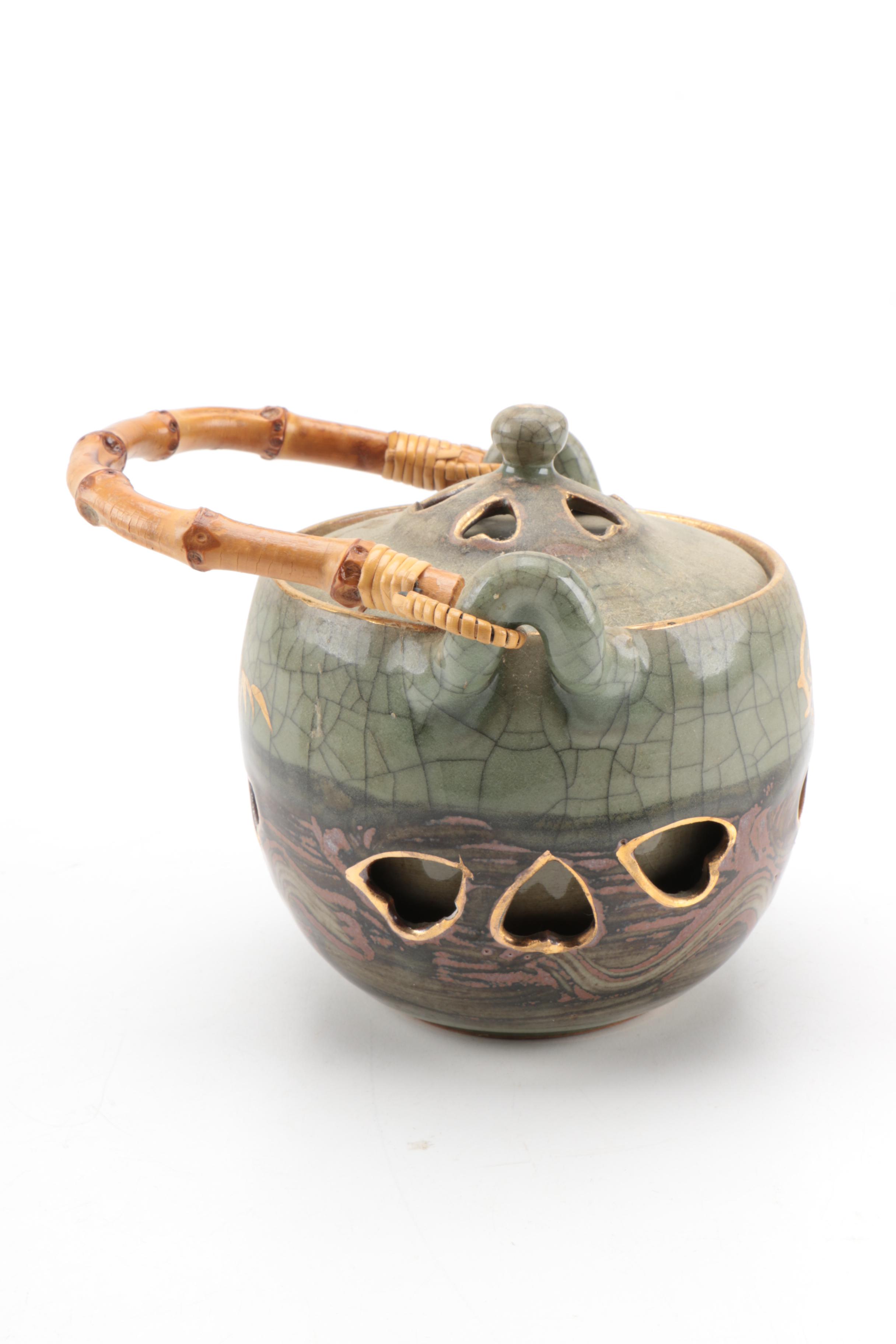 Vintage Somayaki Japanese Tea Set